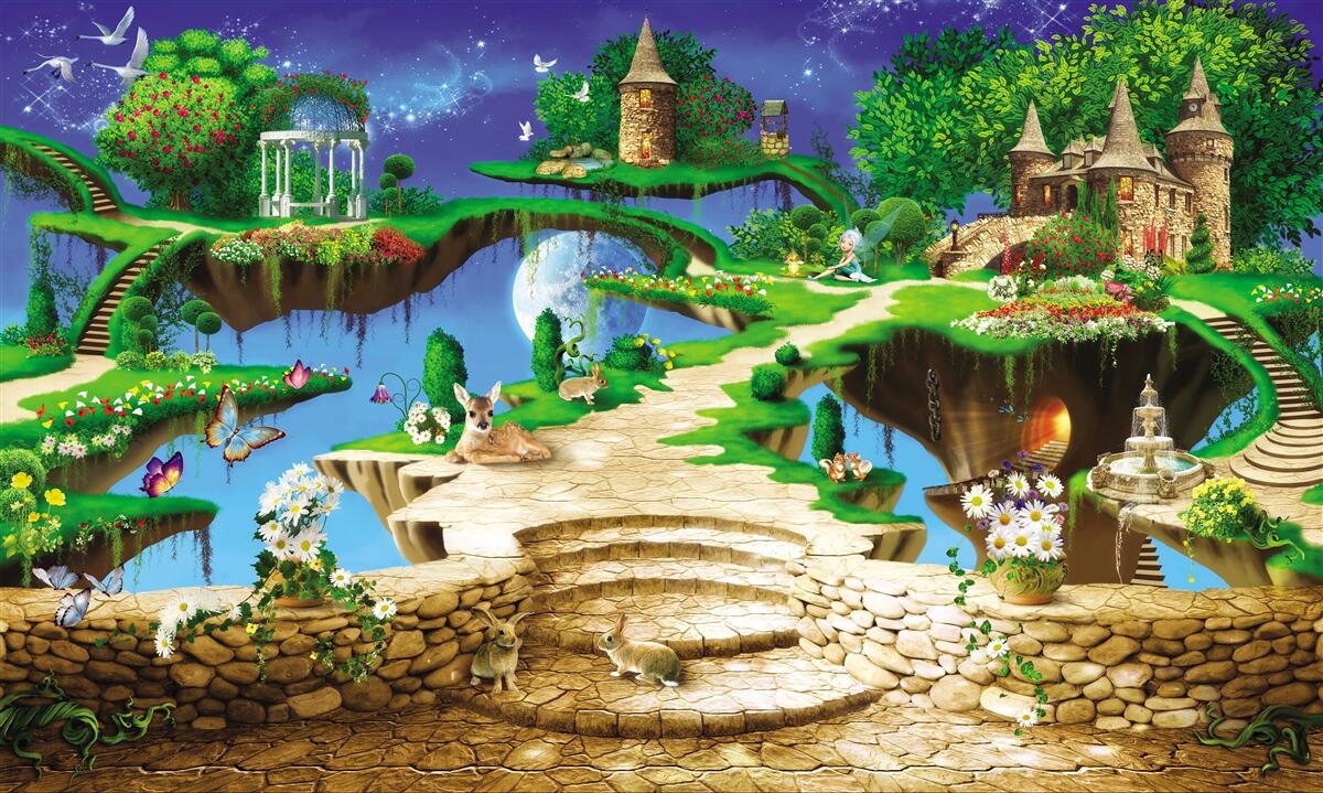 Фотошпалери хмарний будиночок для тварин