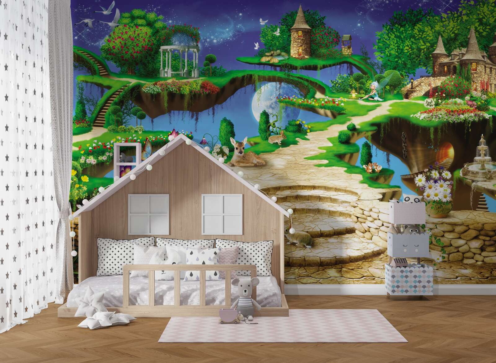 Фотошпалери хмарний будиночок для тварин