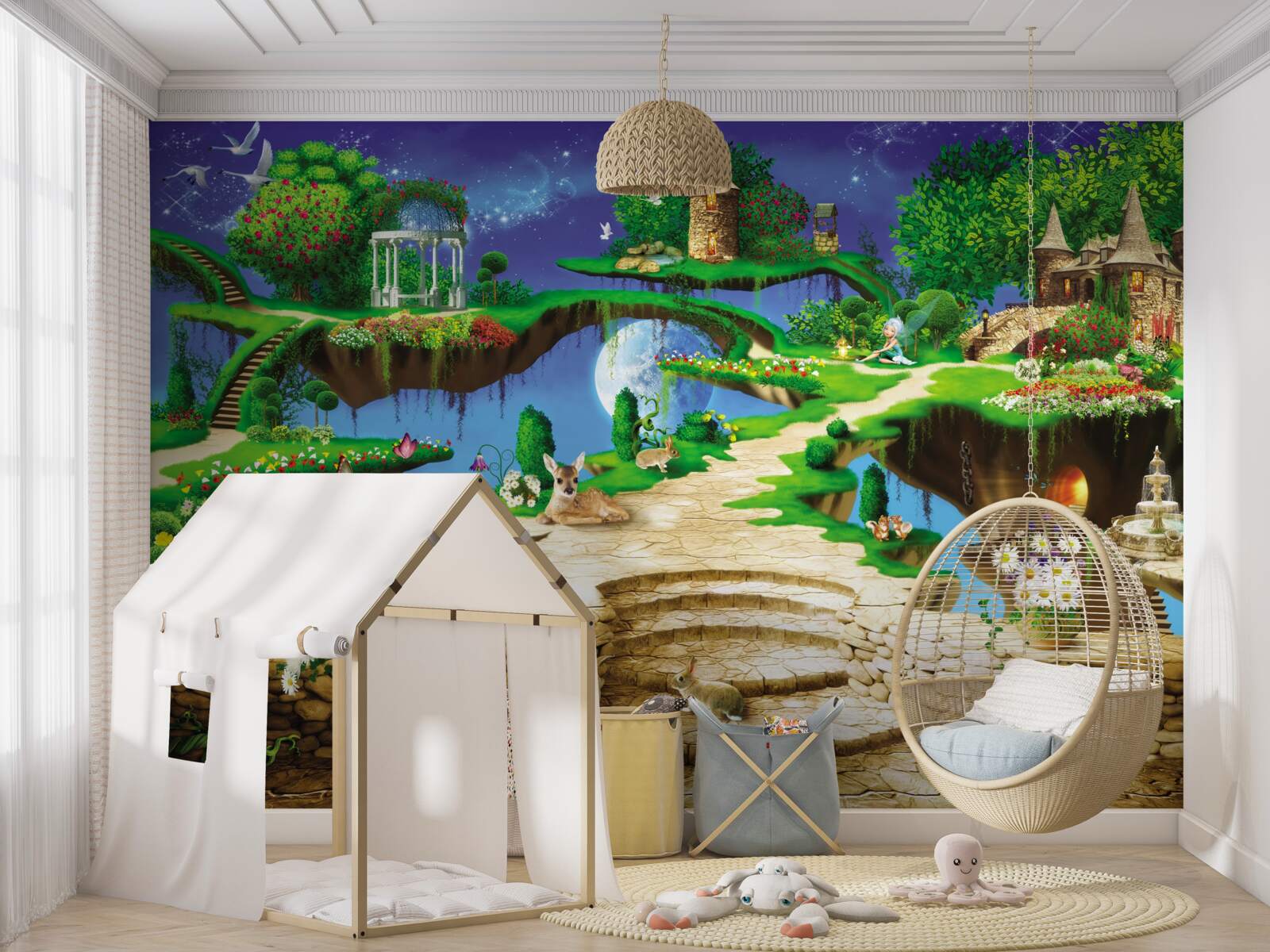 Фотошпалери хмарний будиночок для тварин