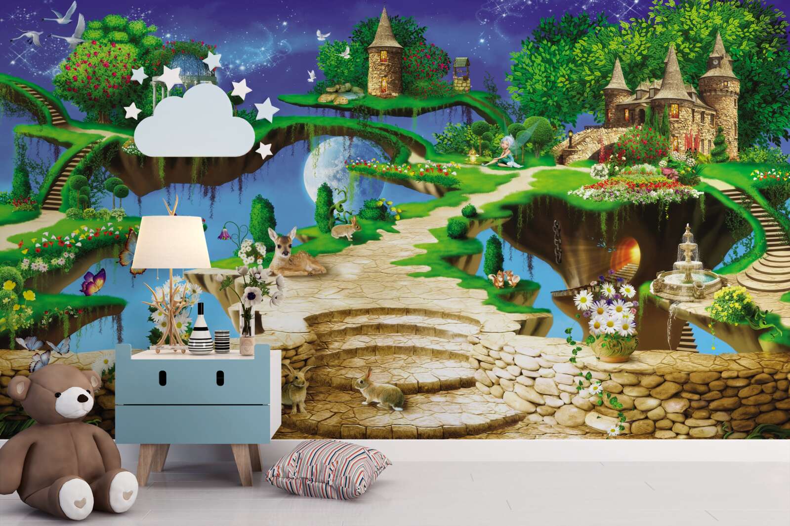 Фотошпалери хмарний будиночок для тварин