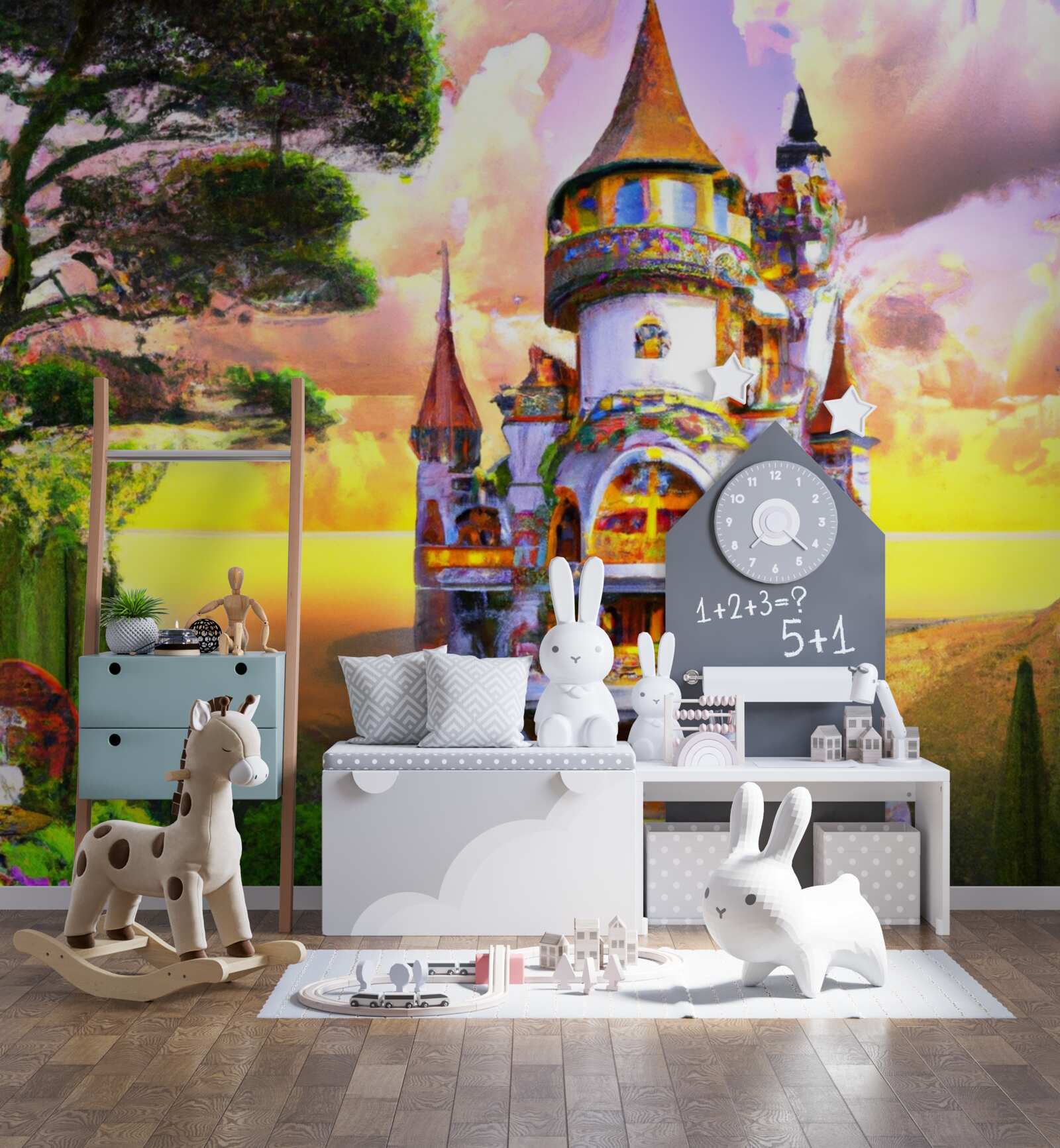 Фотошпалери вежа з маше дуже висока