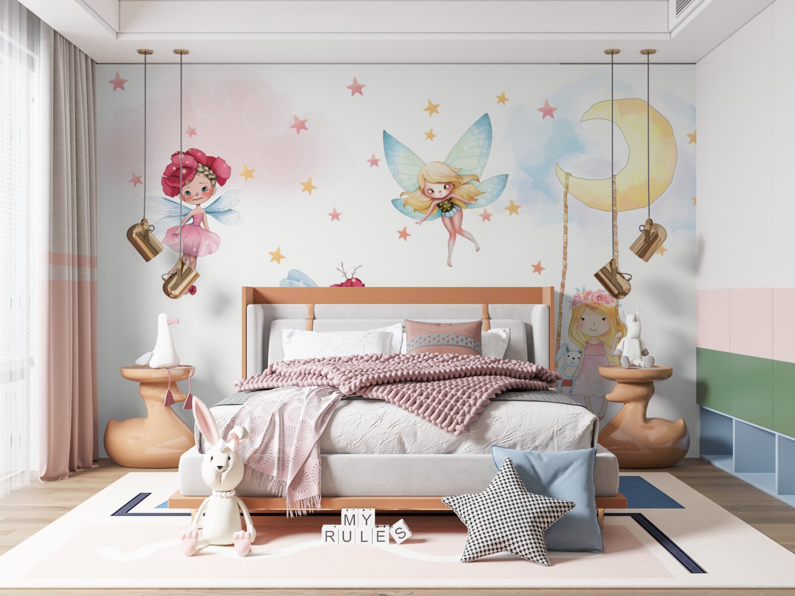 Фотошпалери маленькі феї з витонченими крилами