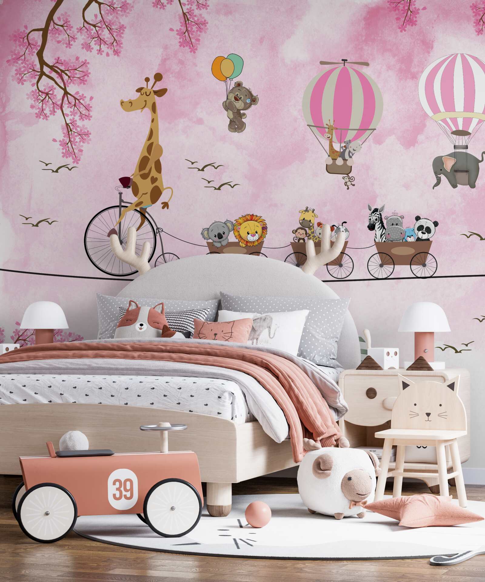 Фотошпалери юні авіатори на високому тросі