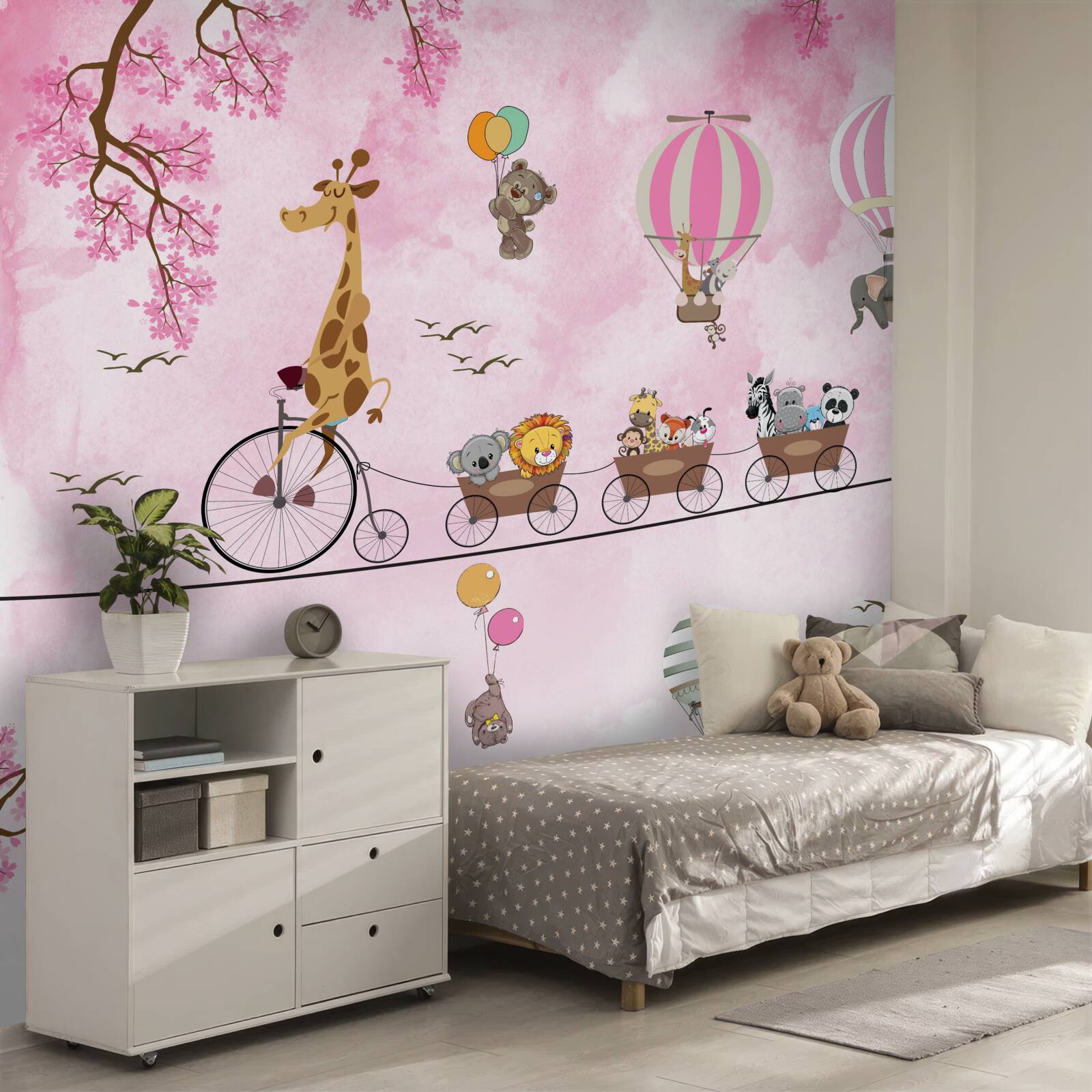 Фотошпалери юні авіатори на високому тросі