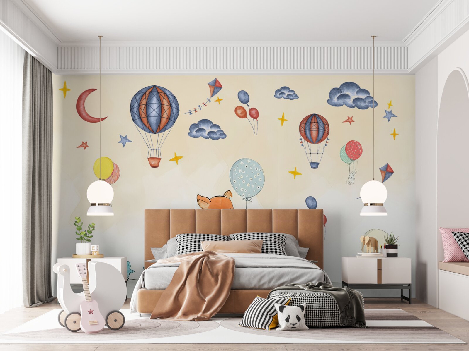 Фотошпалери лисеня йде на вечірку