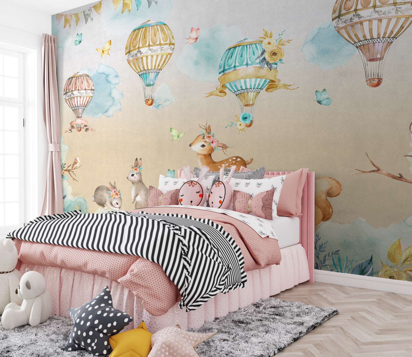 Фотошпалери тварини тріумфують, а повітряні кульки ширяють у повітрі