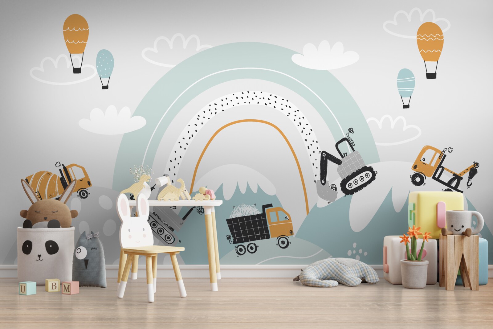 Фотошпалери машини їздять на чарівних пагорбах