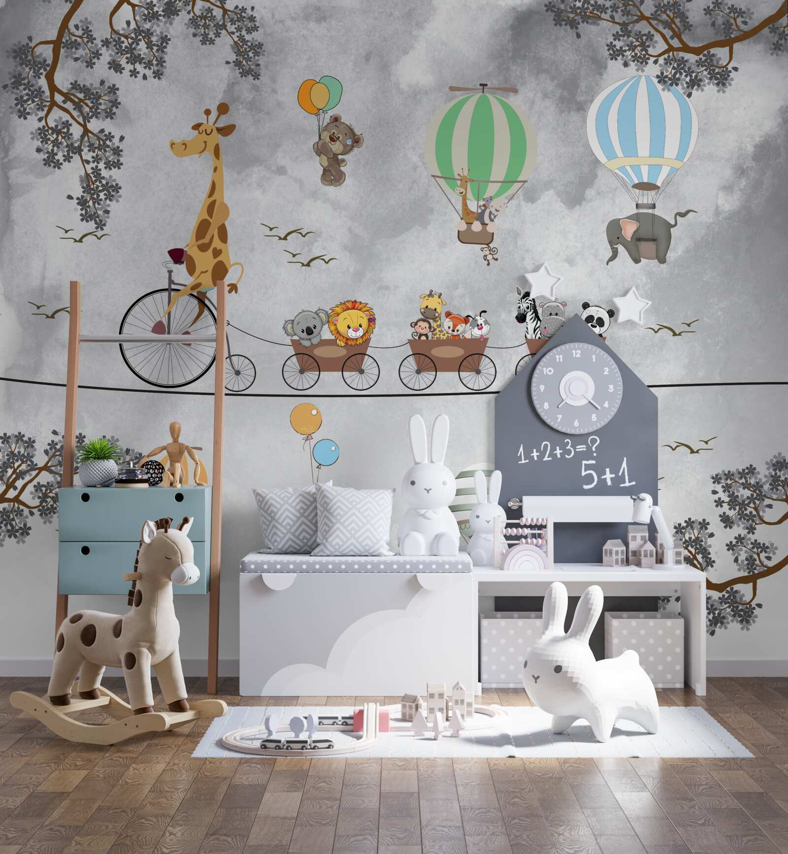 Фотошпалери юні гімнастки на заняттях