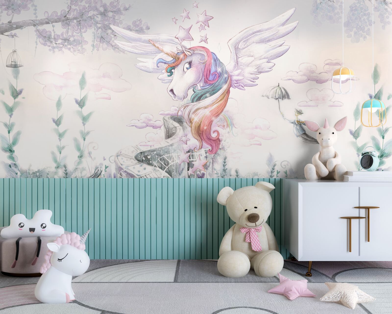 Фотошпалери єдиноріг віщує вам солодкі сни