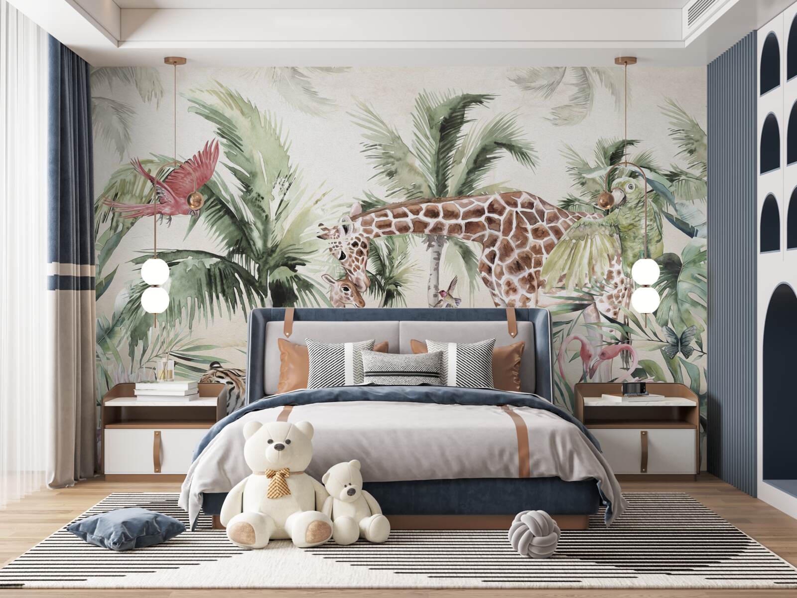 Фотошпалери мешканці джунглів з потомством