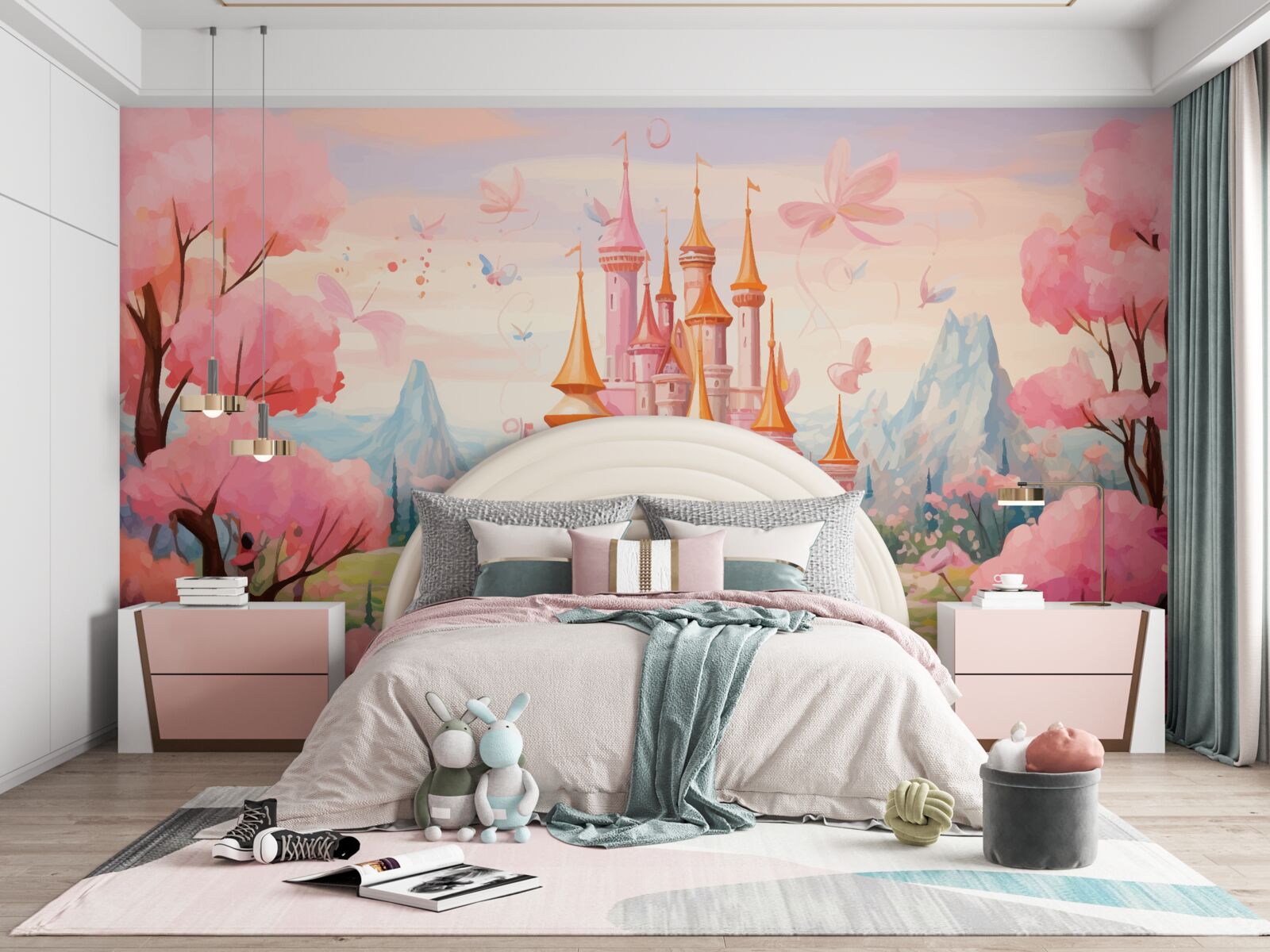 Фотошпалери замок з діснеївської казки