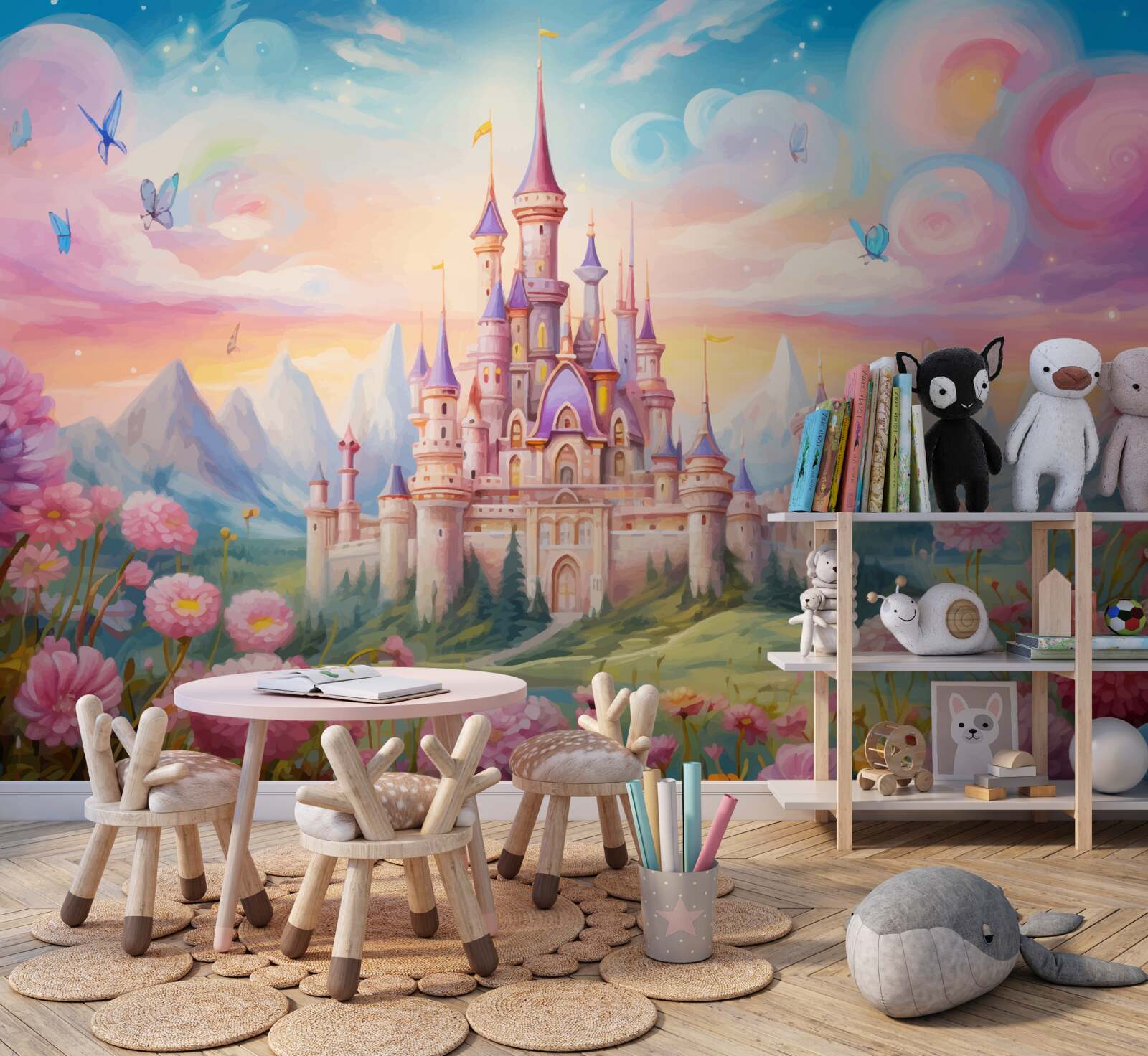 Фотошпалери фортифікаційні споруди принцеси-квітки