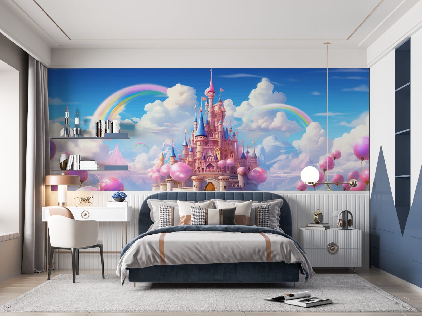 Фотошпалери замок казкової принцеси на кінчиках ваших пальців