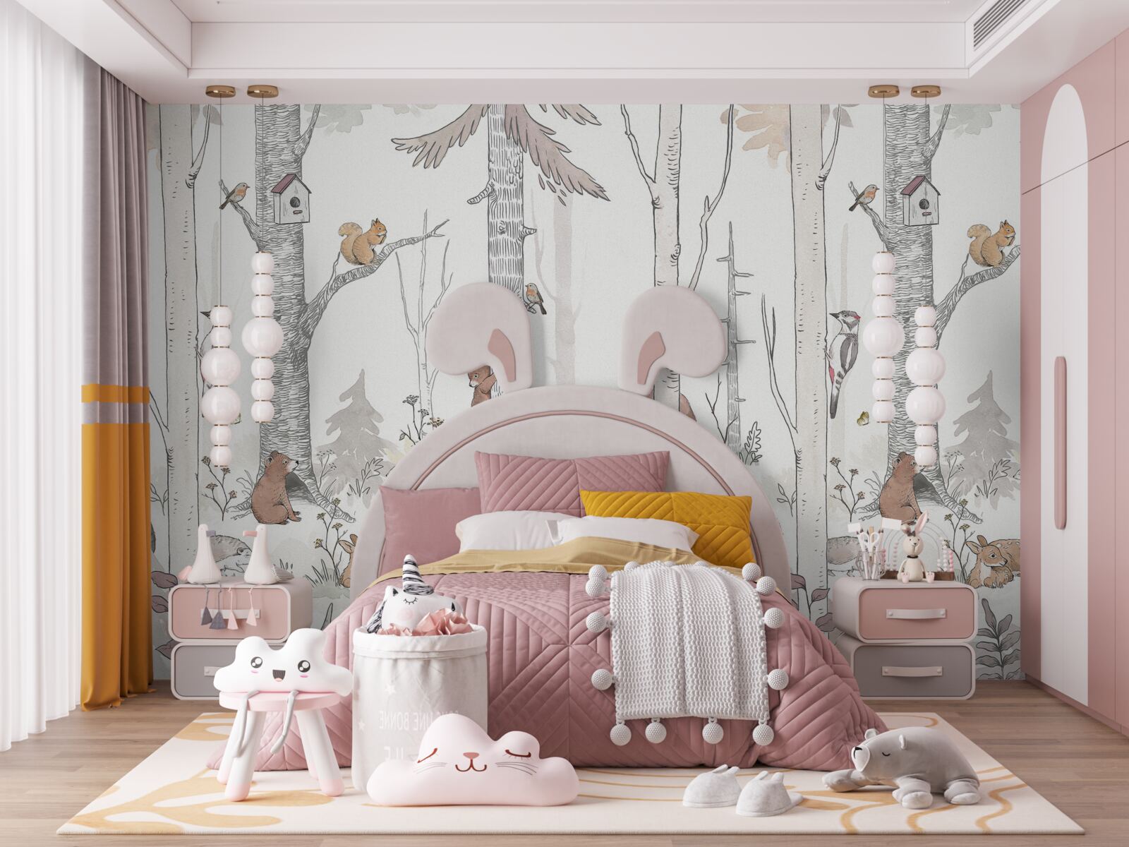 Фотошпалери лісові мешканці зайняті своїми справами