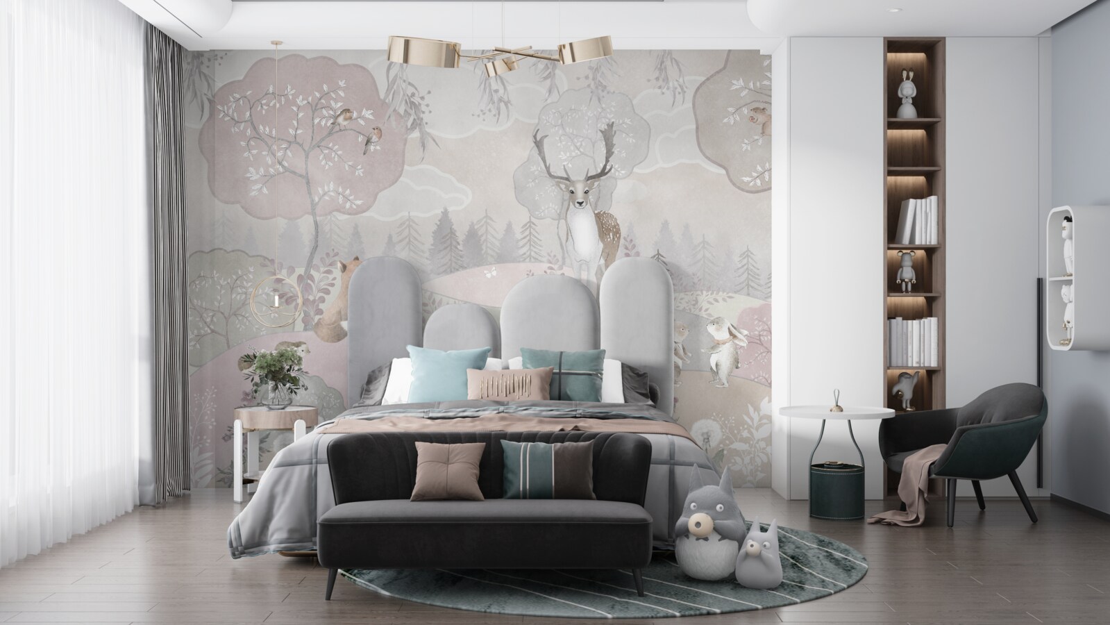 Фотошпалери олень бачить своїх молодших товаришів