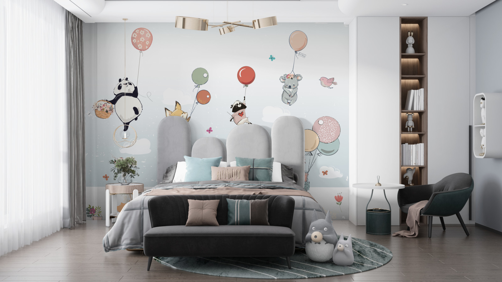 Фотошпалери тварини на повітряних кульках