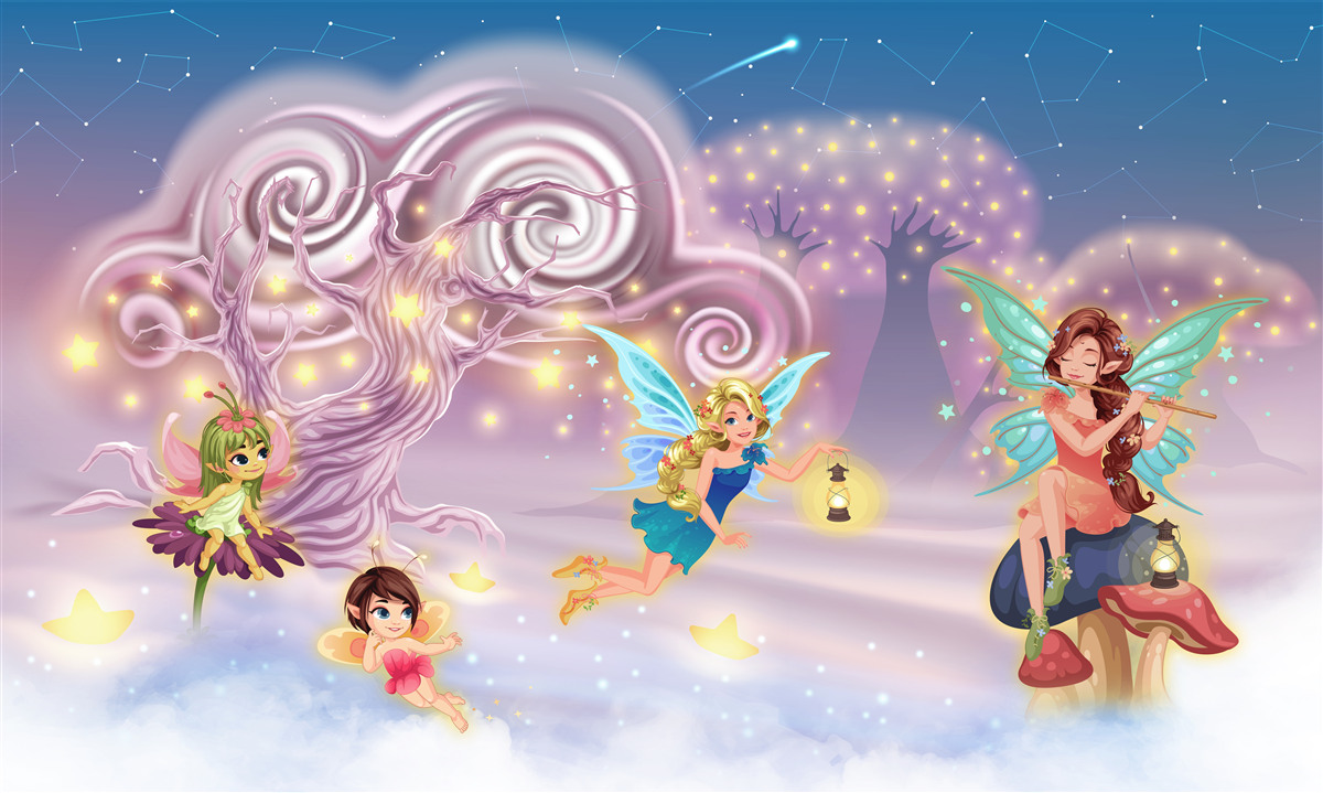 Фотошпалери феї розповідають дітям казки за допомогою пісень