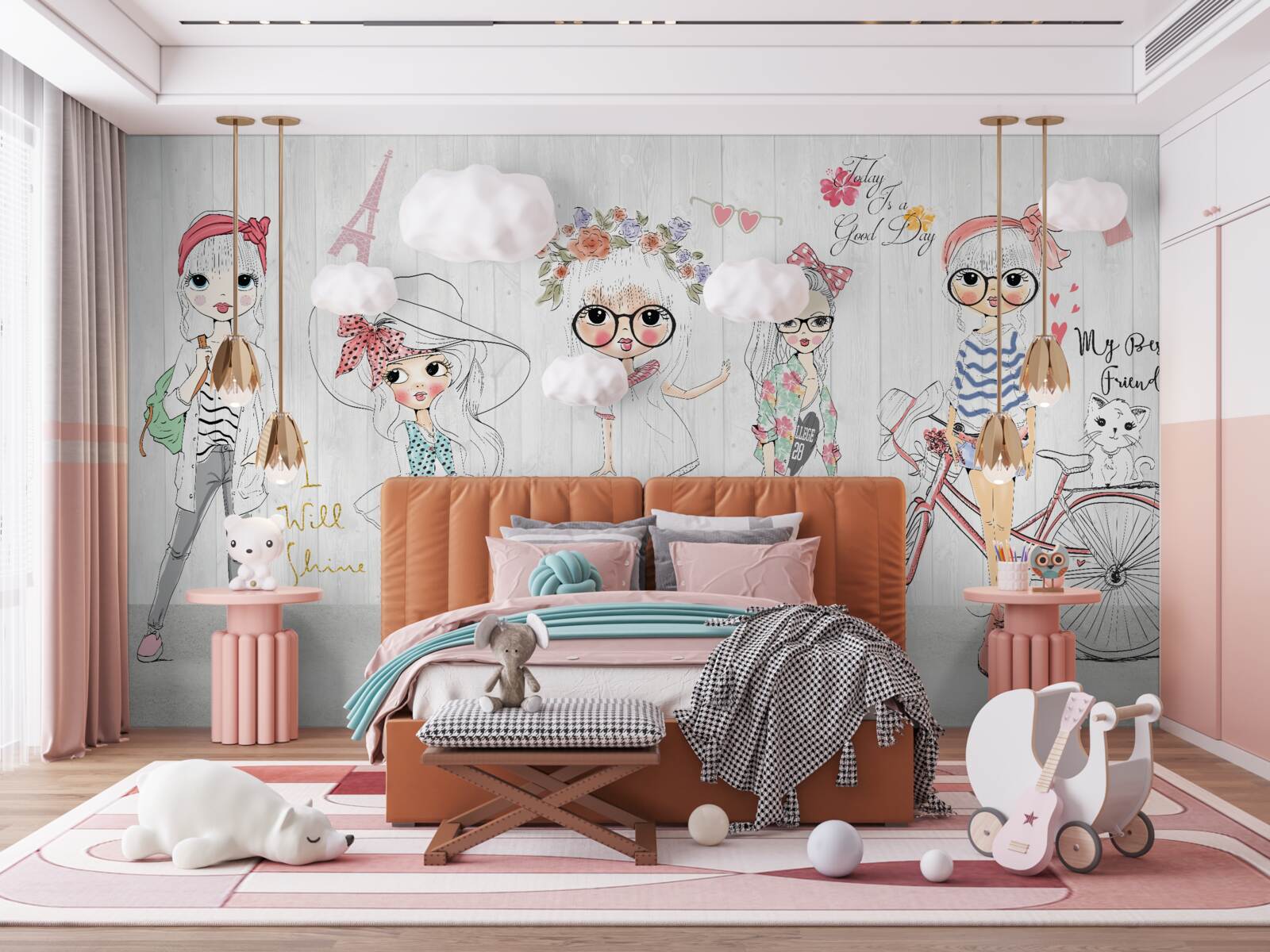 Фотошпалери елегантні та модні дівчата