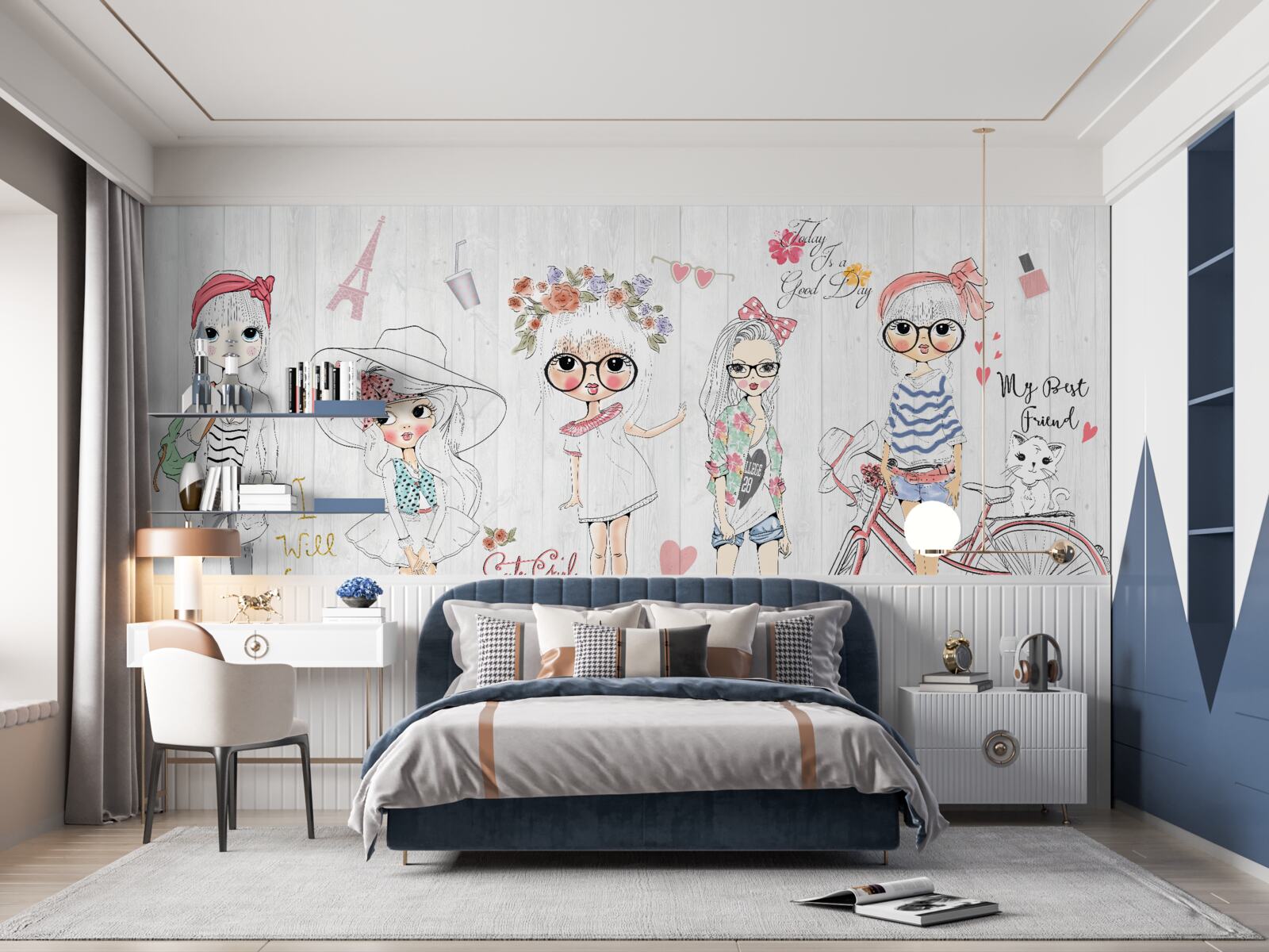 Фотошпалери елегантні та модні дівчата