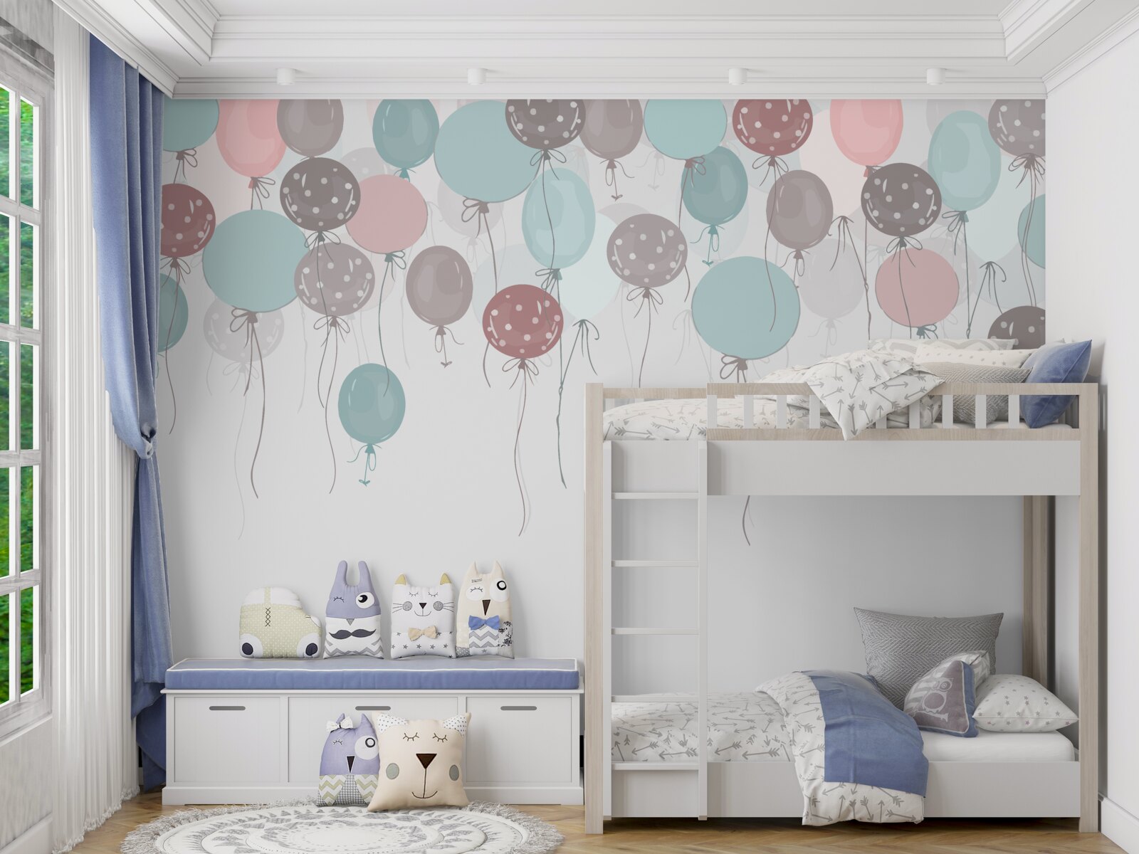 Фотошпалери багато повітряних кульок