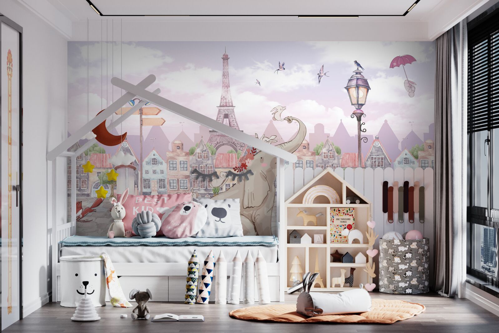 Фотошпалери до міста прийшов слон