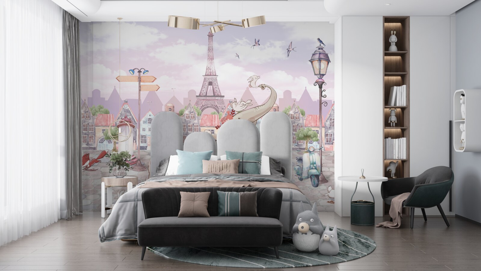 Фотошпалери до міста прийшов слон