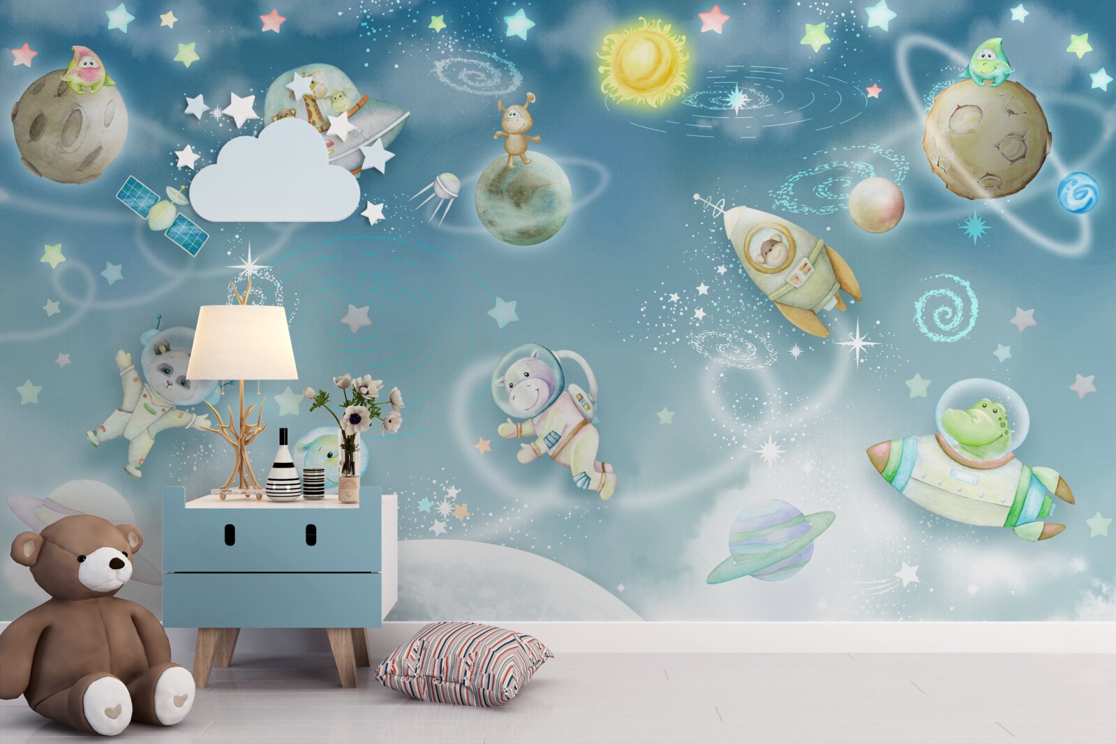 Фотошпалери тварини досліджують космос