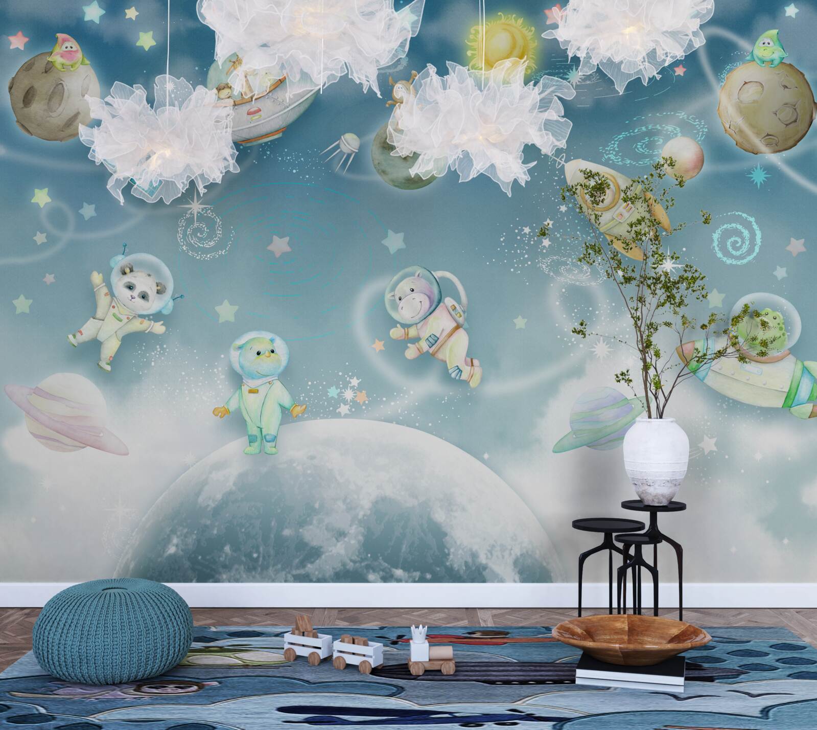 Фотошпалери тварини досліджують космос