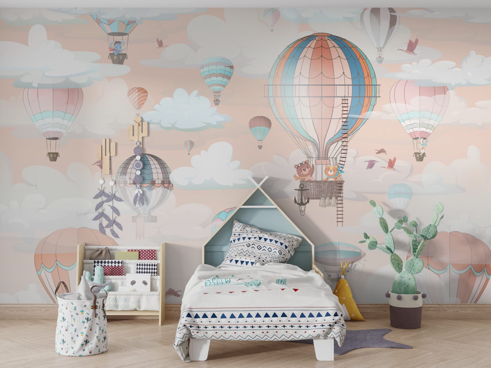 Фотошпалери подорожі на повітряних кулях