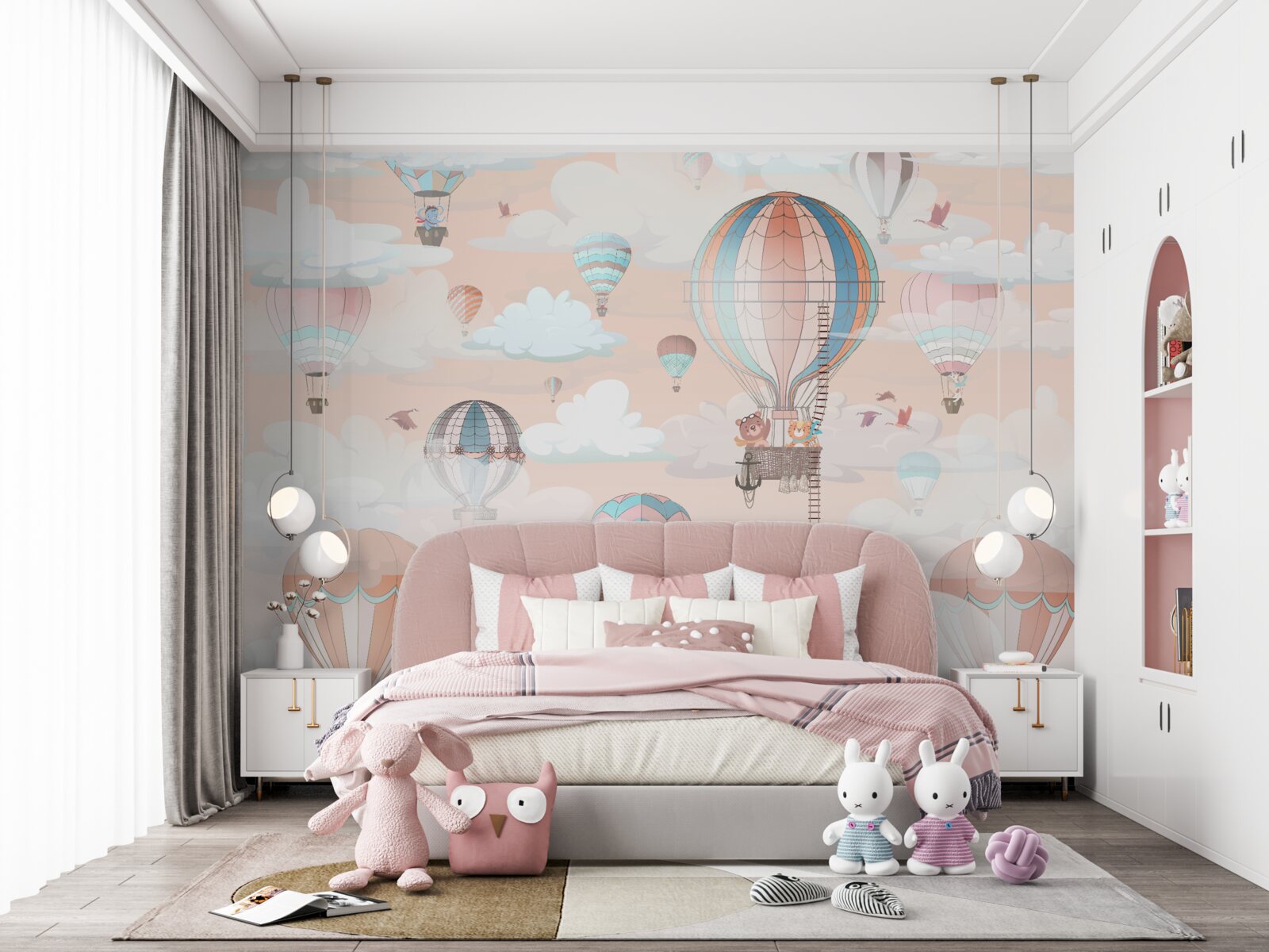 Фотошпалери подорожі на повітряних кулях