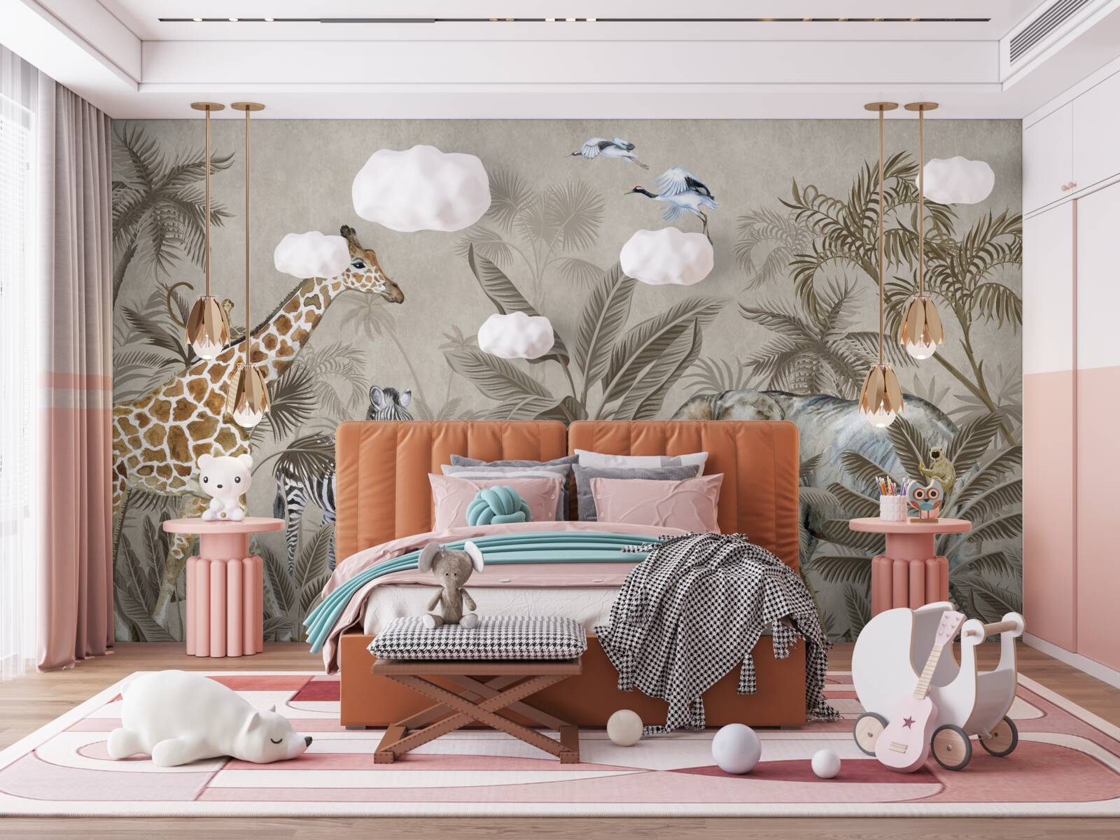 Фотошпалери тварини люблять дощ