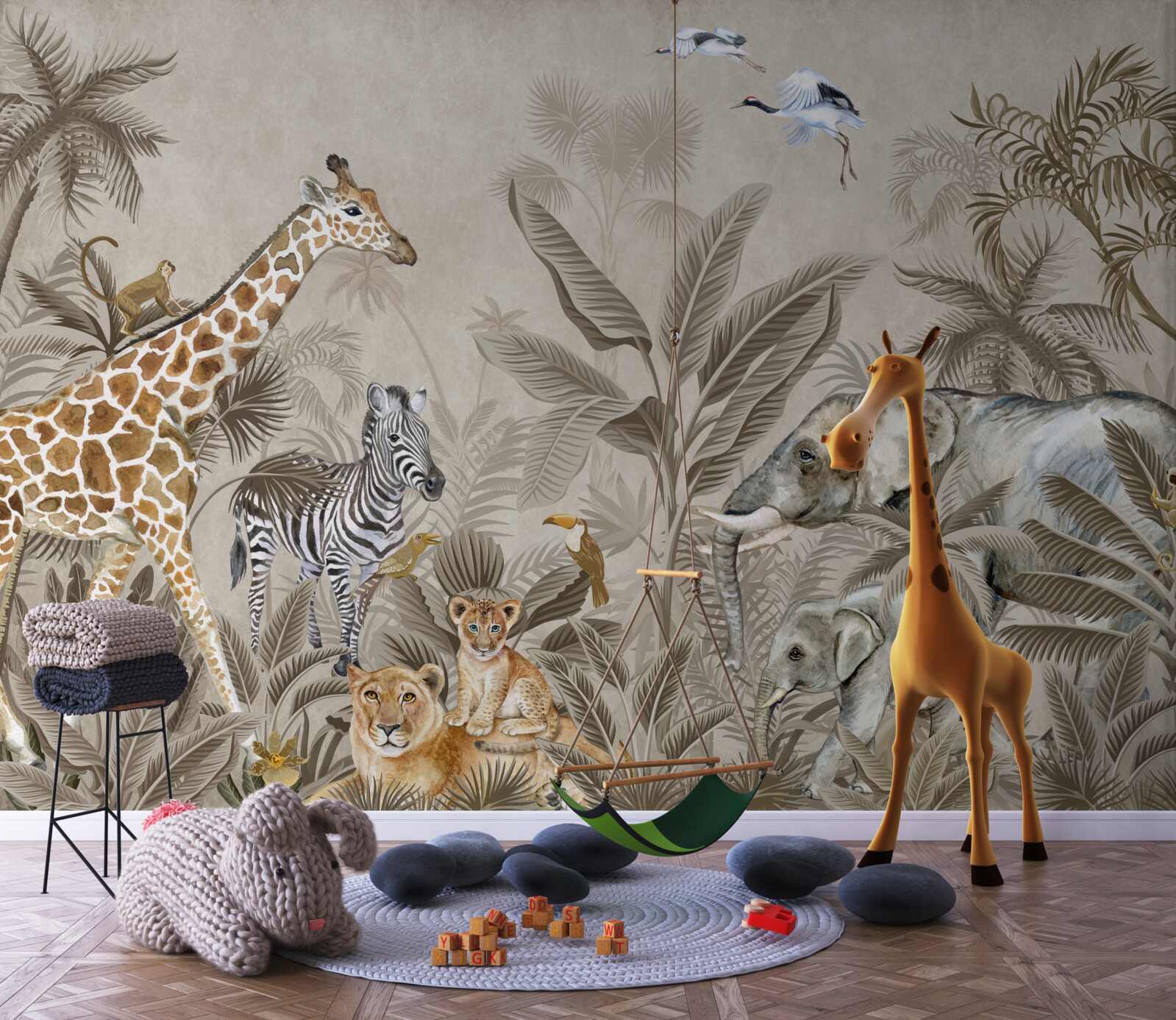 Фотошпалери тварини люблять дощ