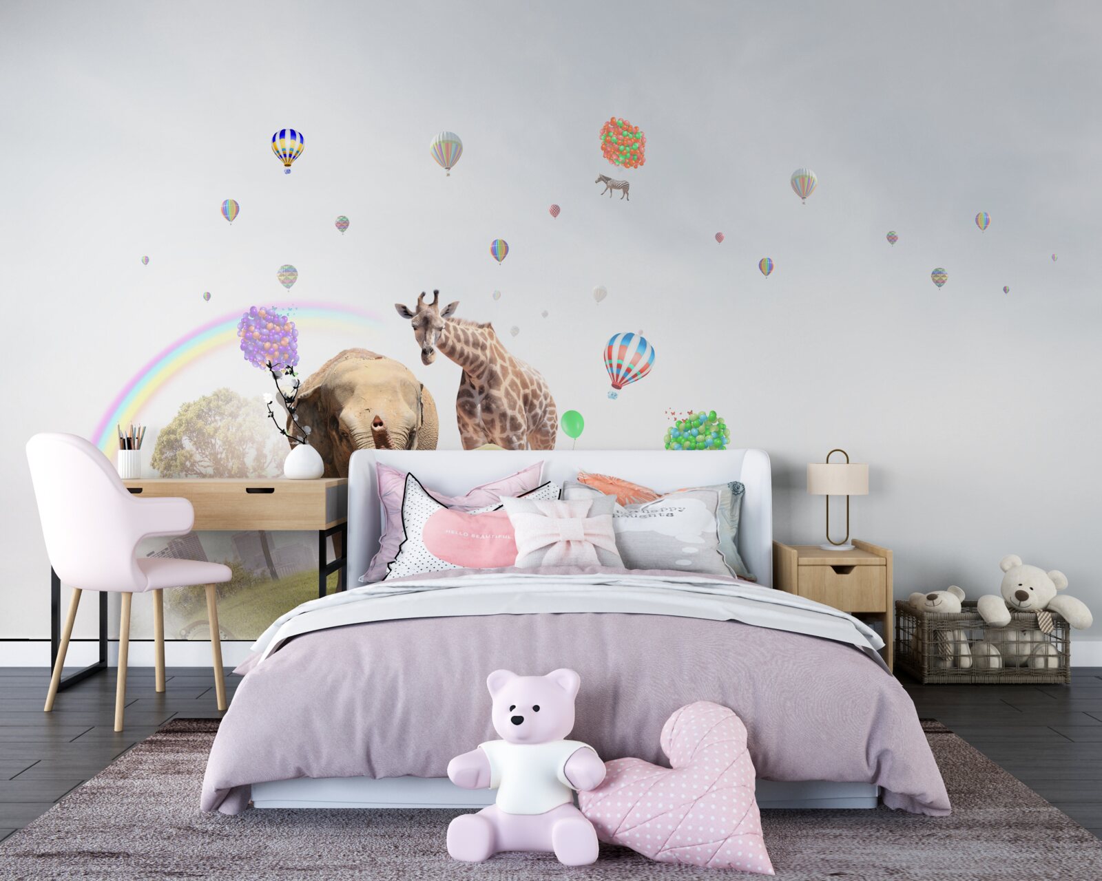 Фотошпалери веселка і народи африки