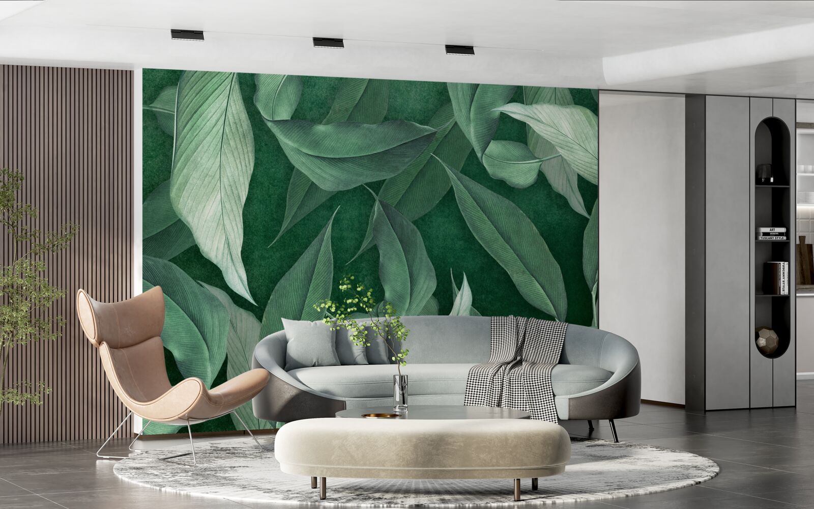 Фотошпалери листя папороті зелене