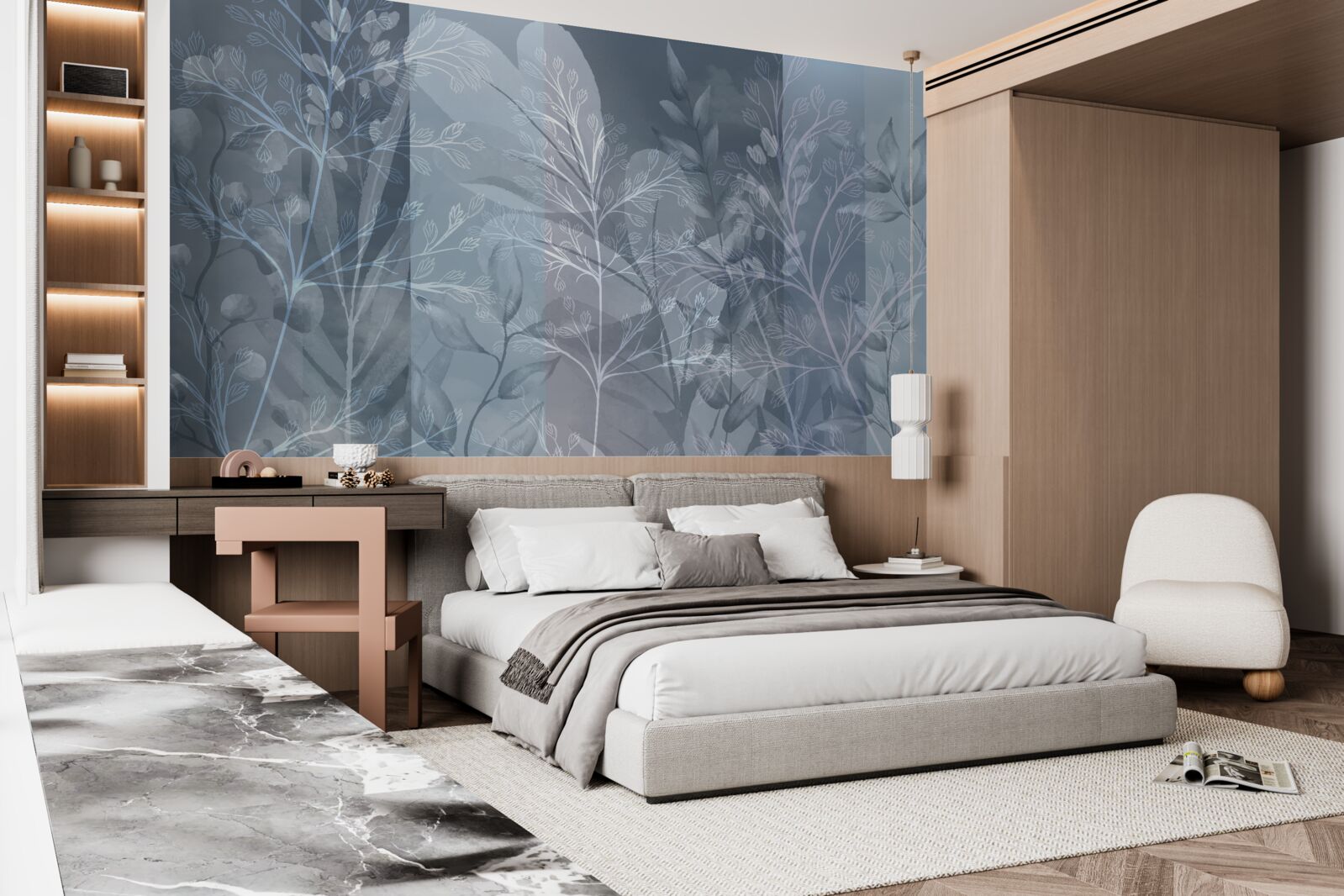 Фотошпалери чагарники, оповиті туманом у лісі