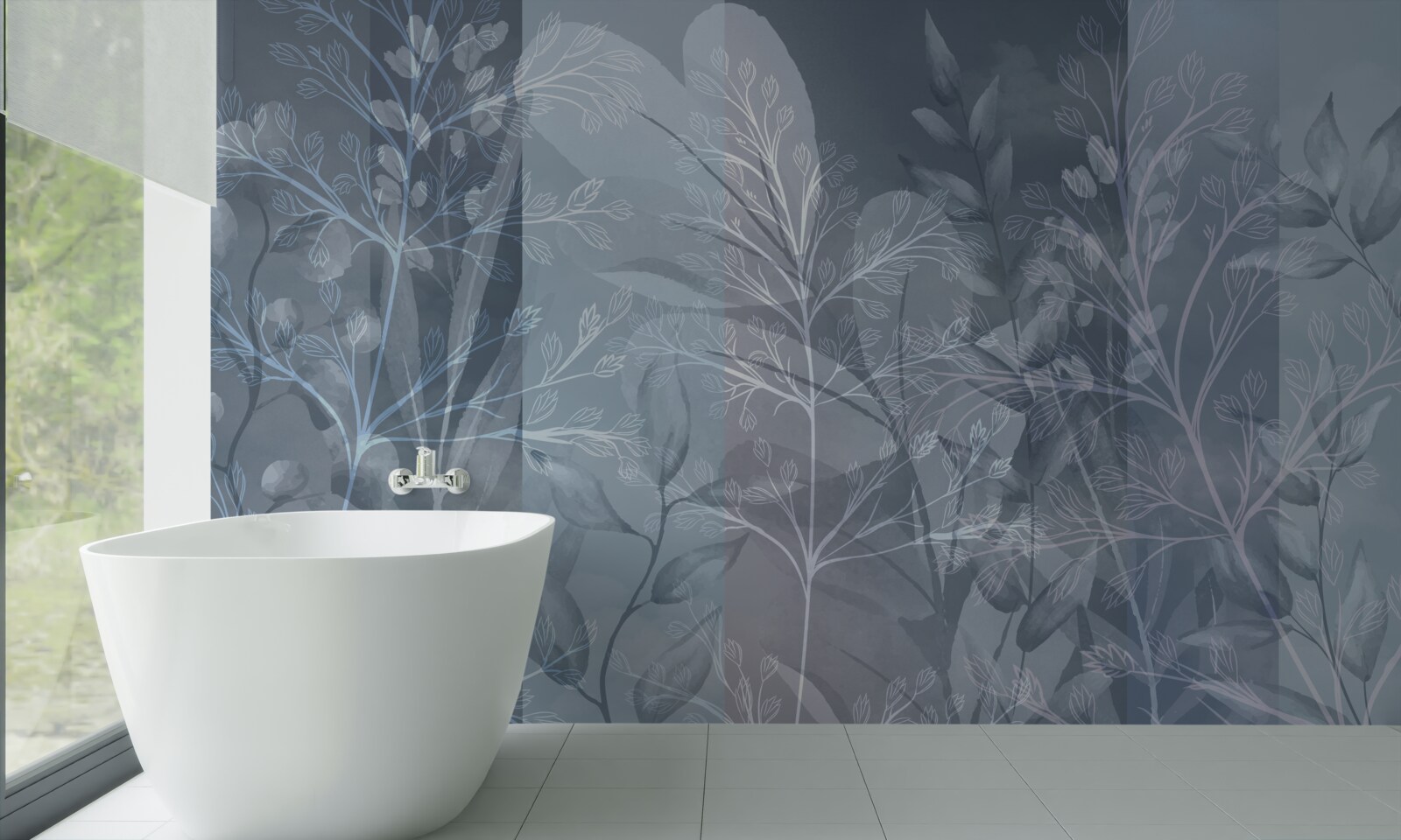 Фотошпалери чагарники, оповиті туманом у лісі