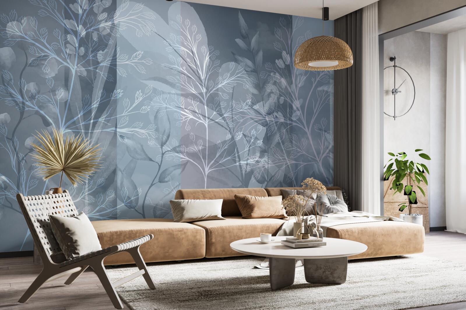 Фотошпалери чагарники, оповиті туманом у лісі