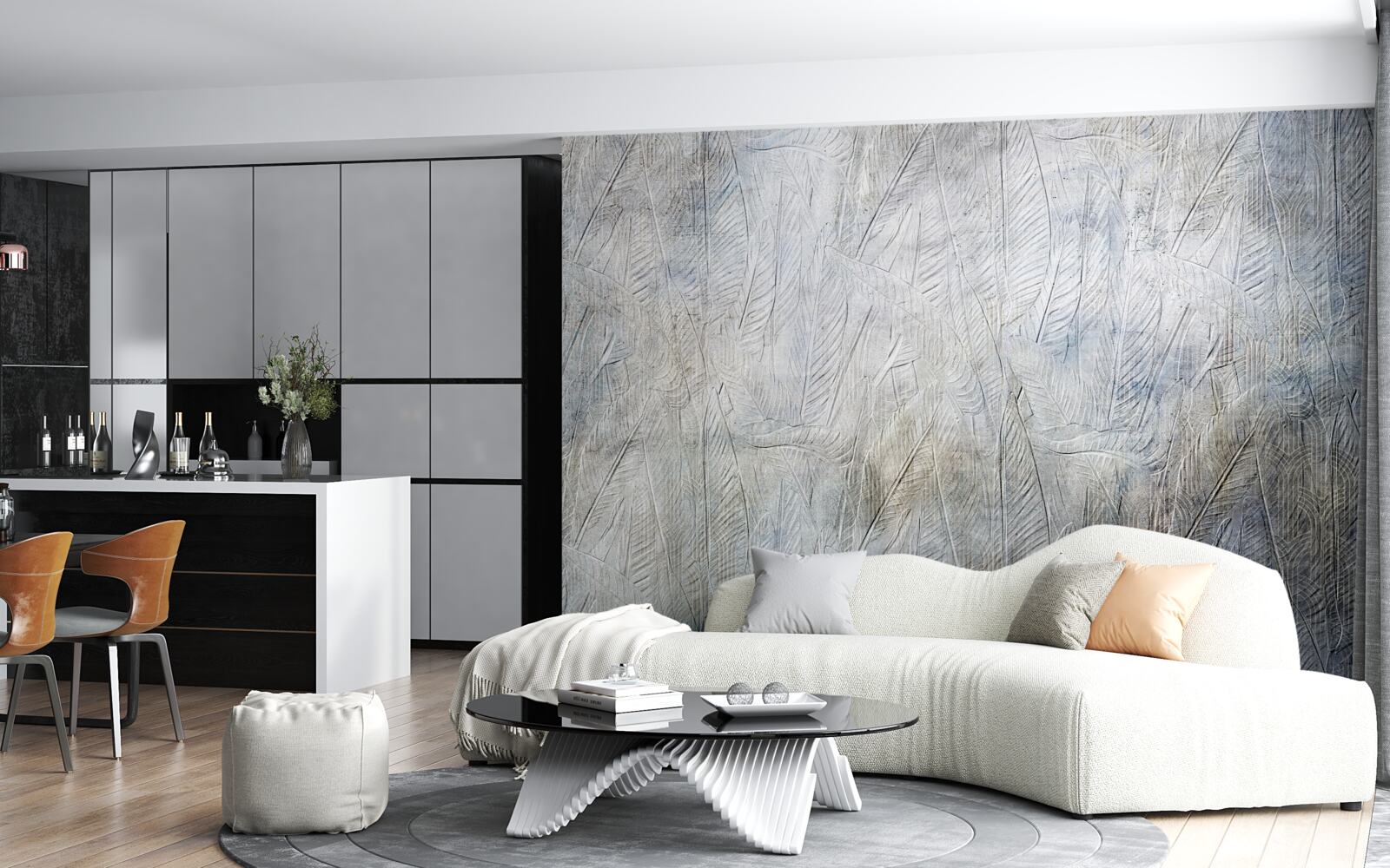 Фотошпалери площа листя