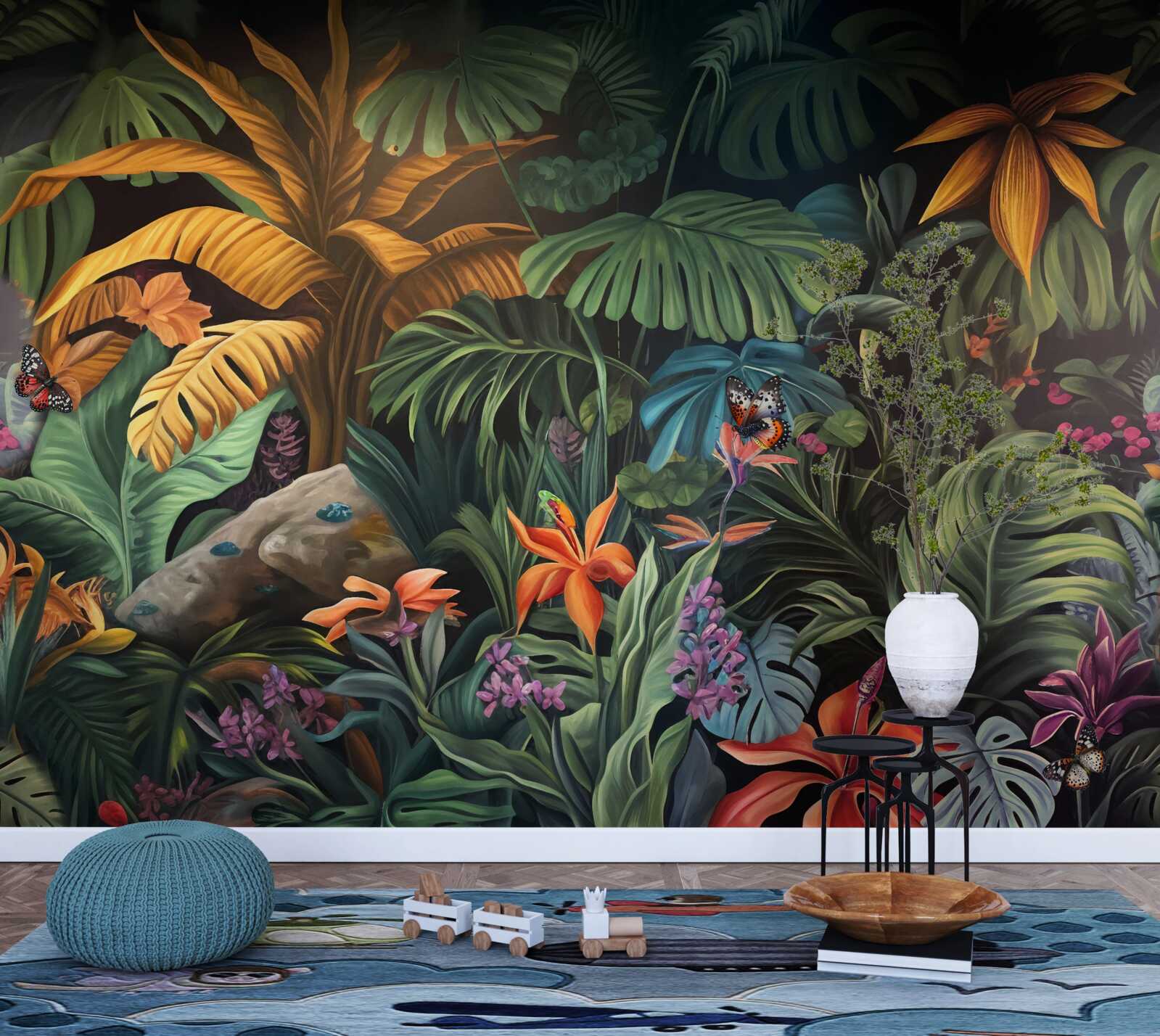 Фотошпалери густа зелень тропічних лісів