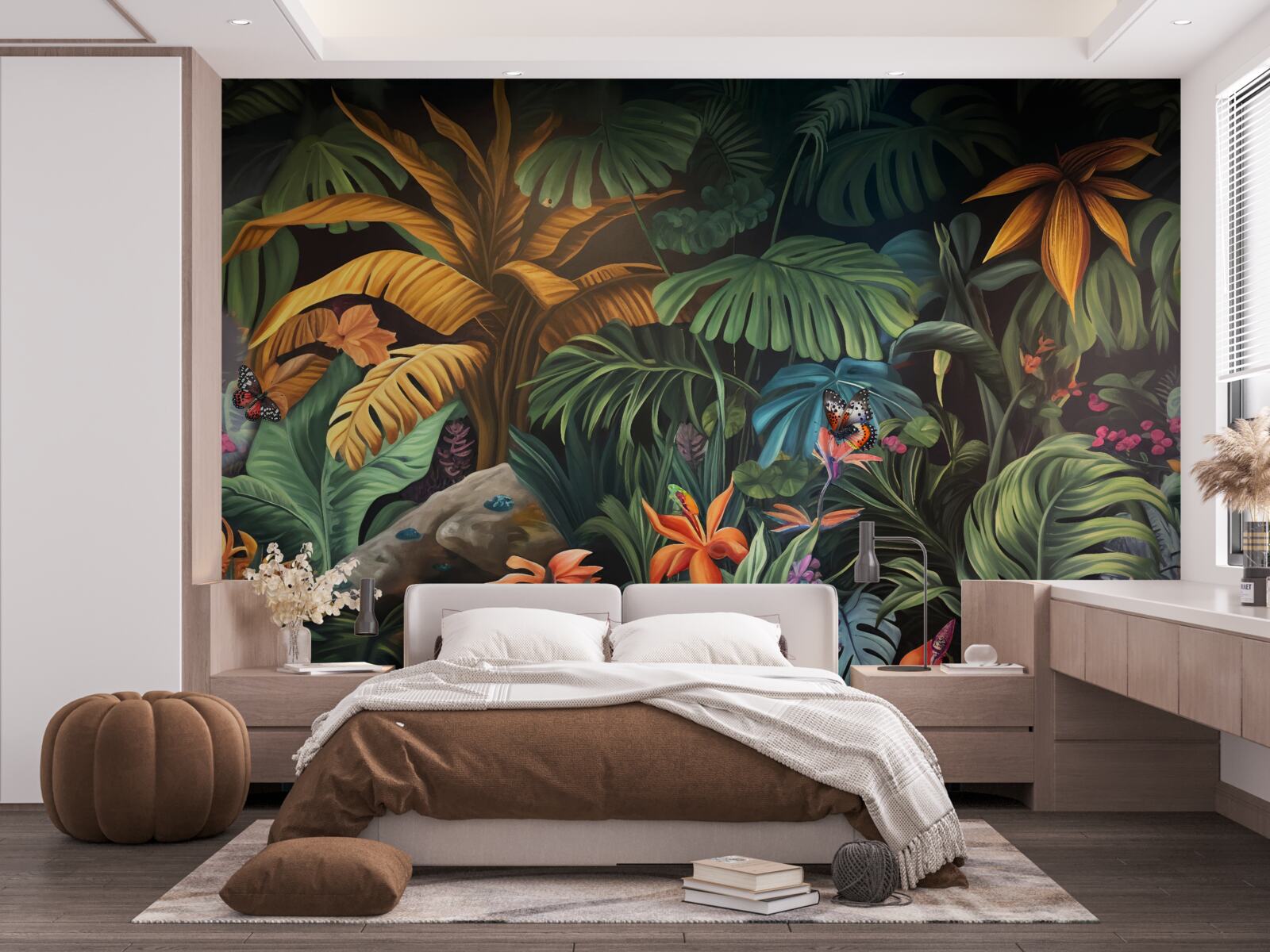 Фотошпалери густа зелень тропічних лісів