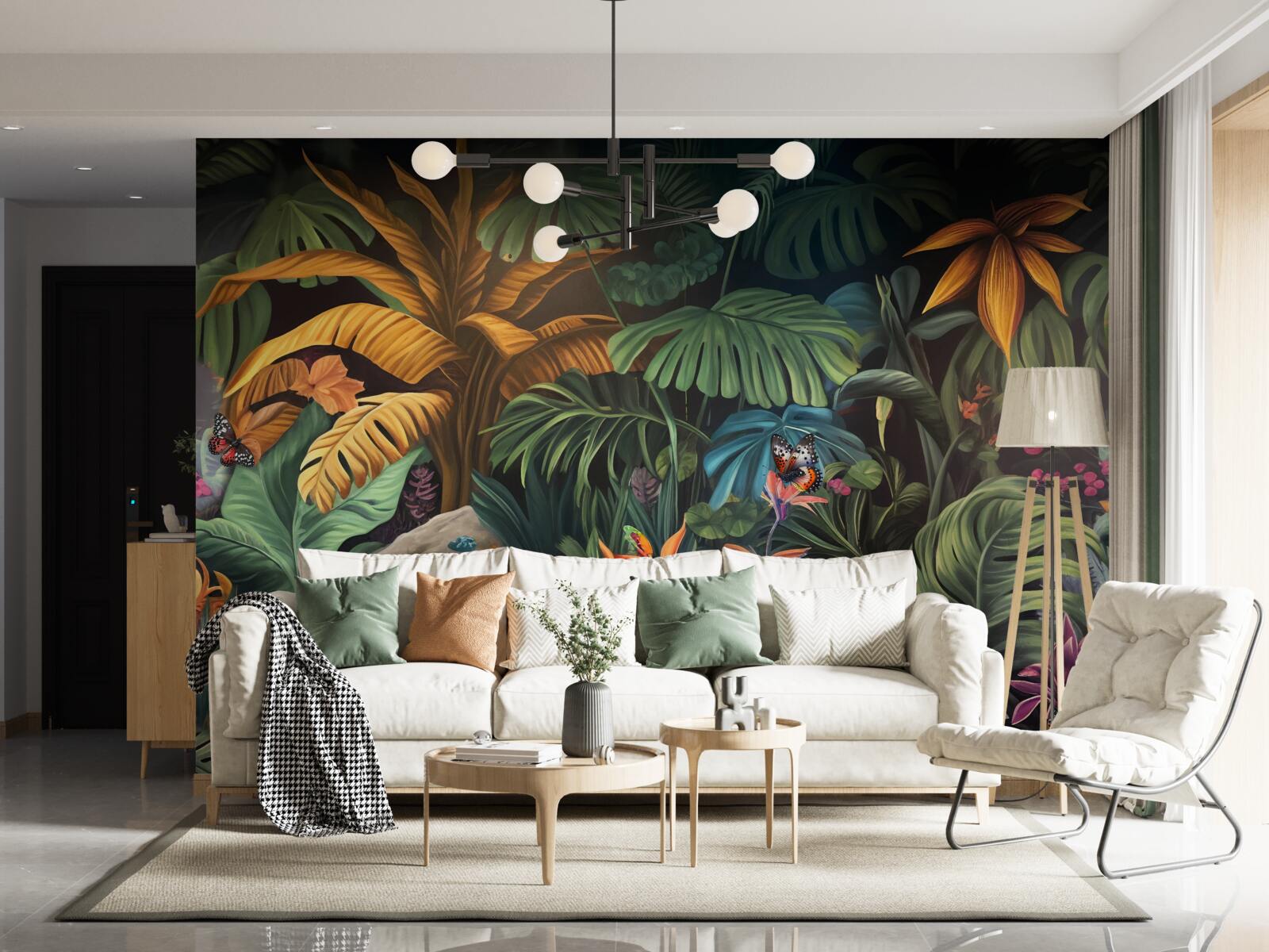 Фотошпалери густа зелень тропічних лісів