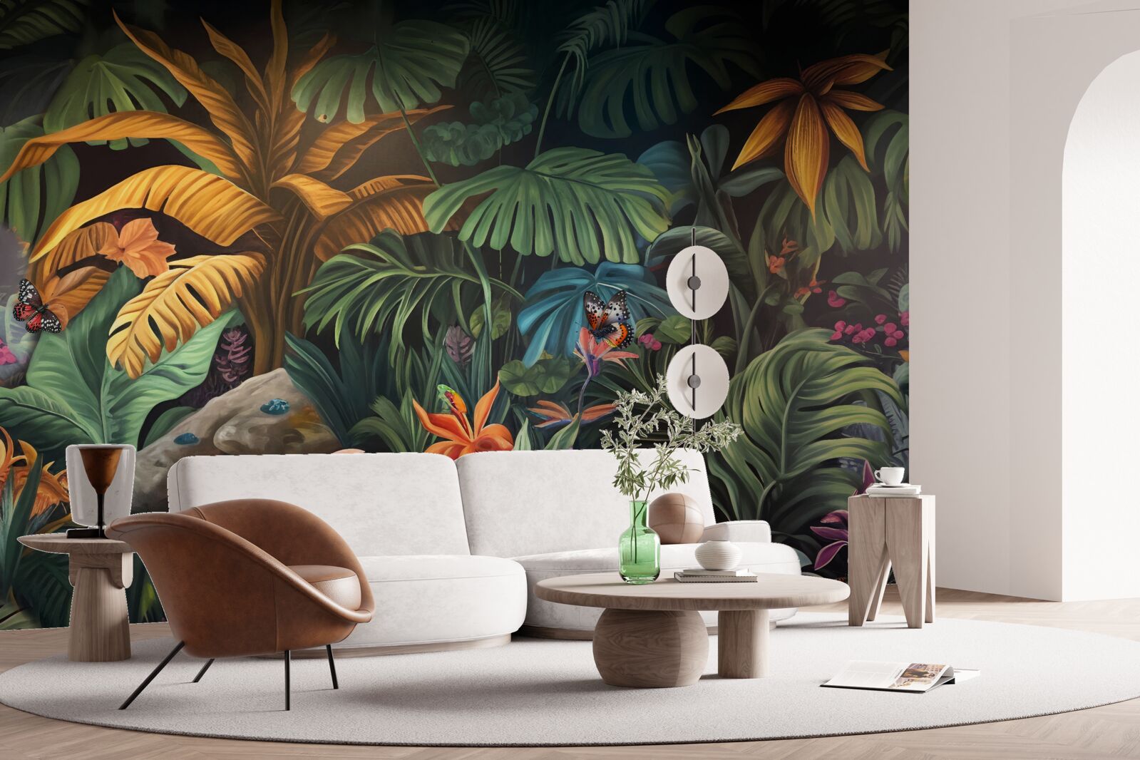 Фотошпалери густа зелень тропічних лісів