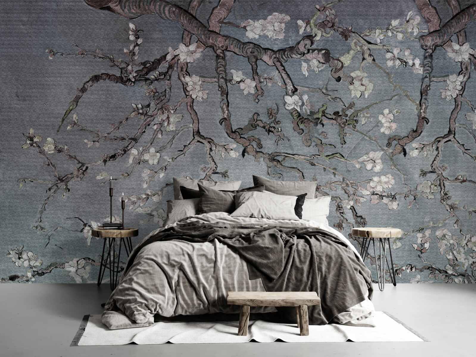 Фотошпалери гілка магнолії в цвіту