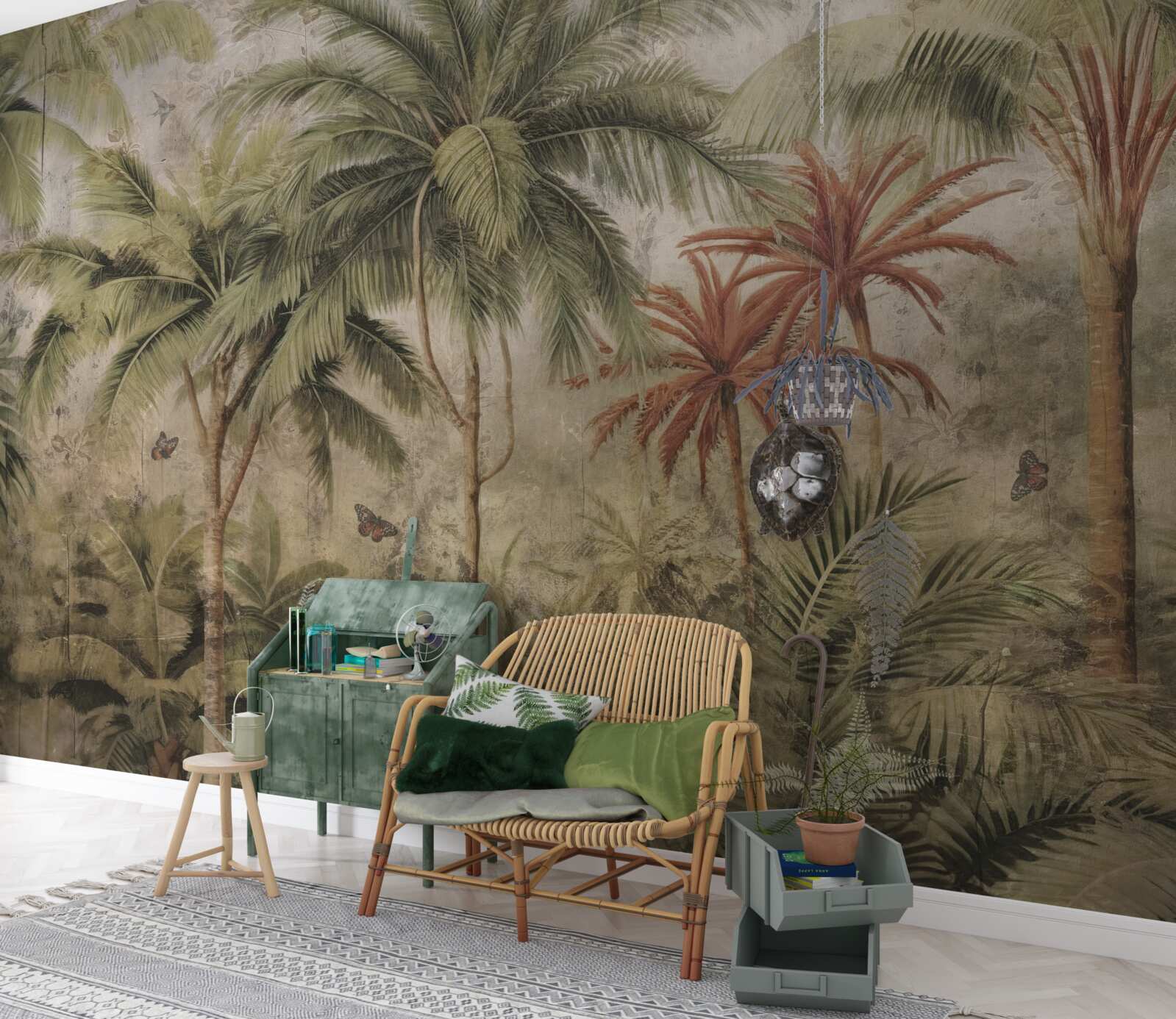 Фотошпалери пальми в тропіках після дощової погоди