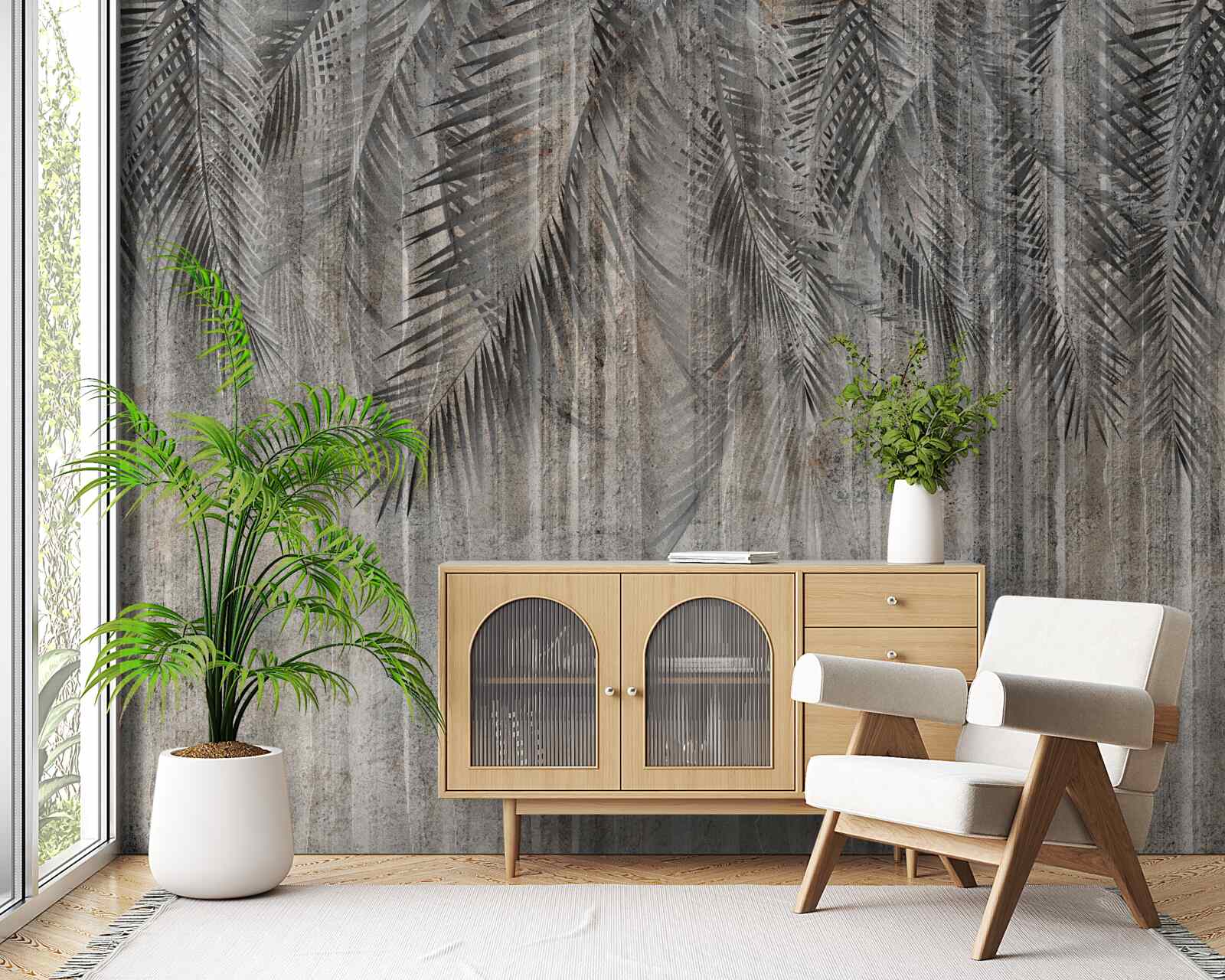 Фотошпалери опадає листя хвойних дерев