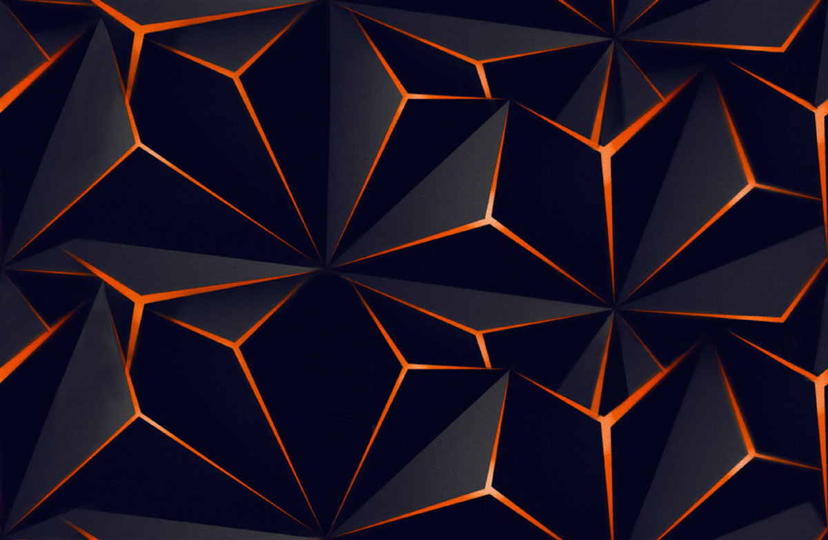 Фотошпалери піраміди чорні з червоними гранями