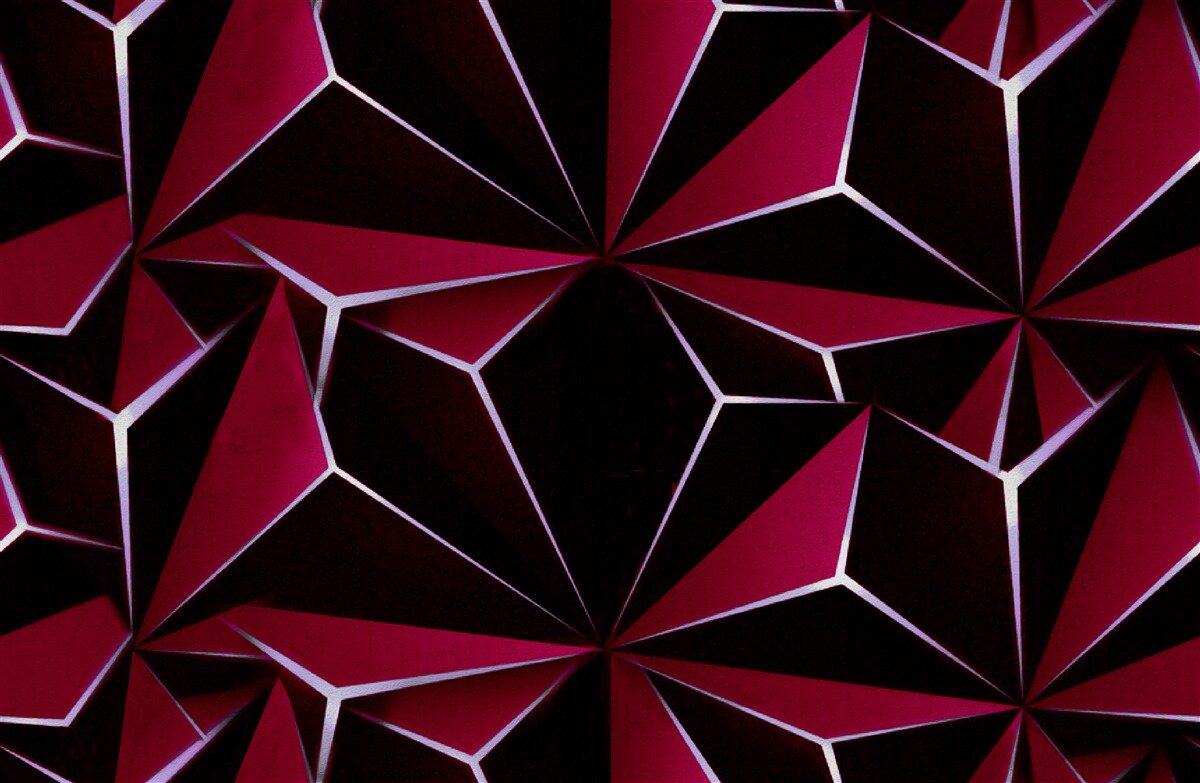 Фотошпалери бордові об'ємні піраміди