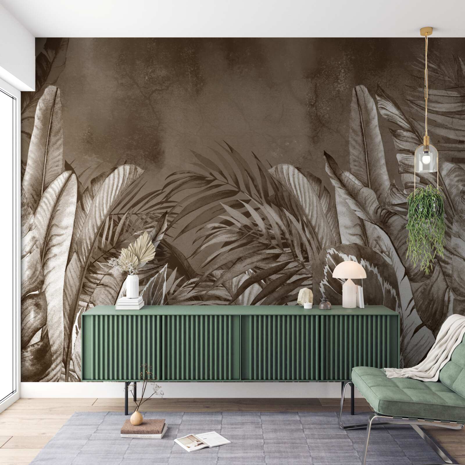 Фотошпалери тропічний ліс в очікуванні дощу