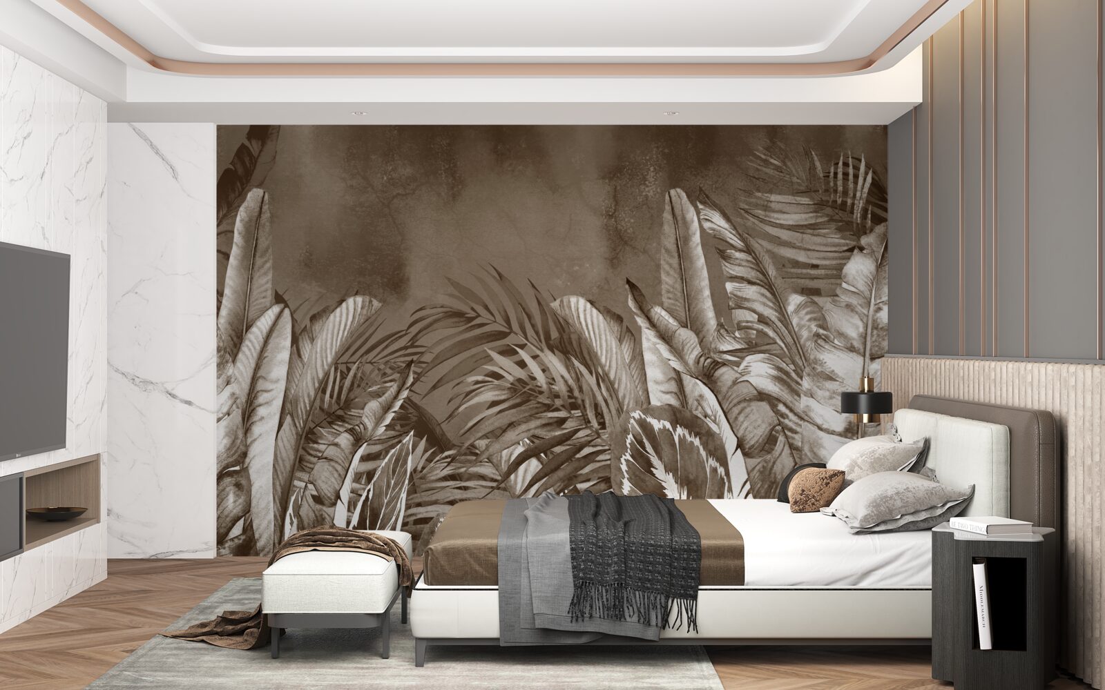 Фотошпалери тропічний ліс в очікуванні дощу