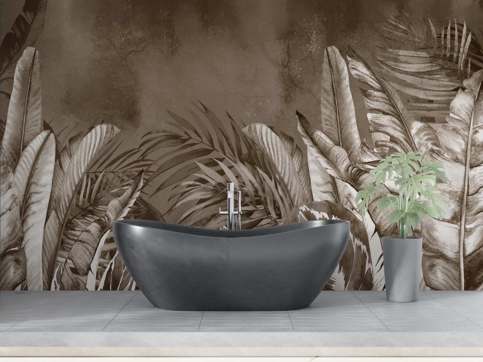 Фотошпалери тропічний ліс в очікуванні дощу